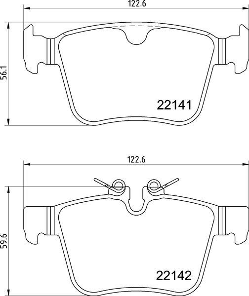 BREMBO Bremseklodser p36037 for JAGUAR