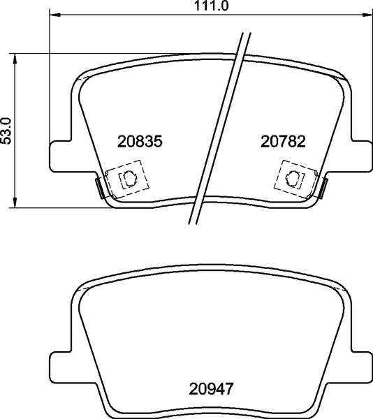 BREMBO Bremseklodser p77003 for SSANGYONG