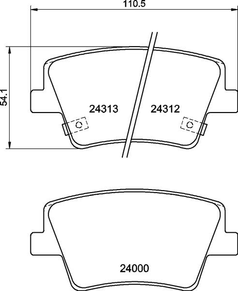 BREMBO Bremseklodser p30117 for HYUNDAI