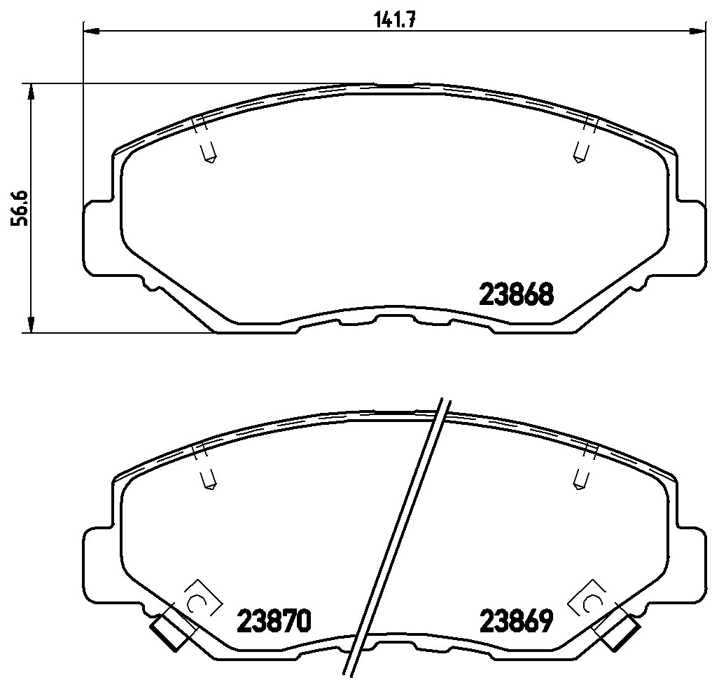 BREMBO Bremseklodser p28035x for HONDA ACURA