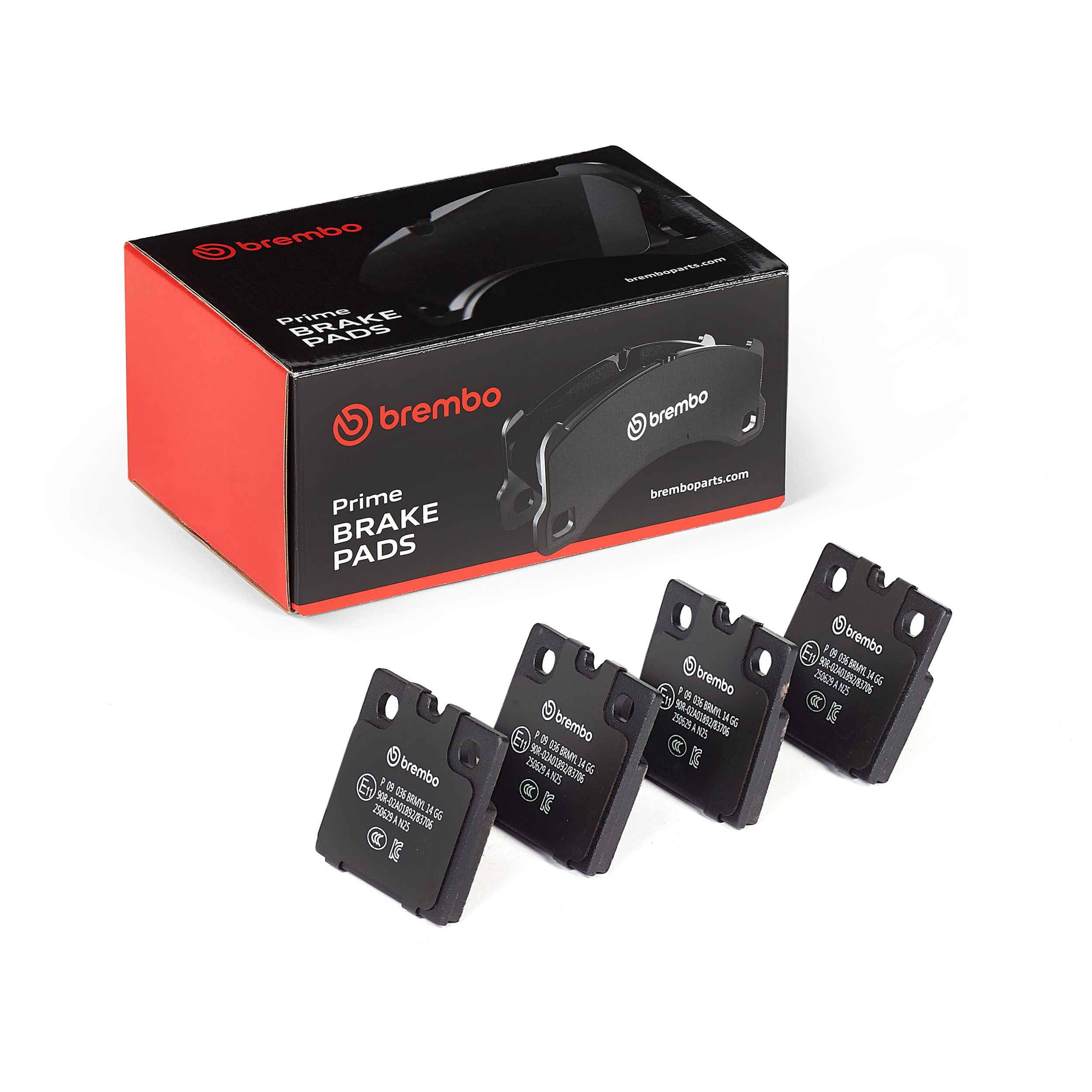 BREMBO Bremseklodssæt, parkeringsbremse p09036 for TESLA