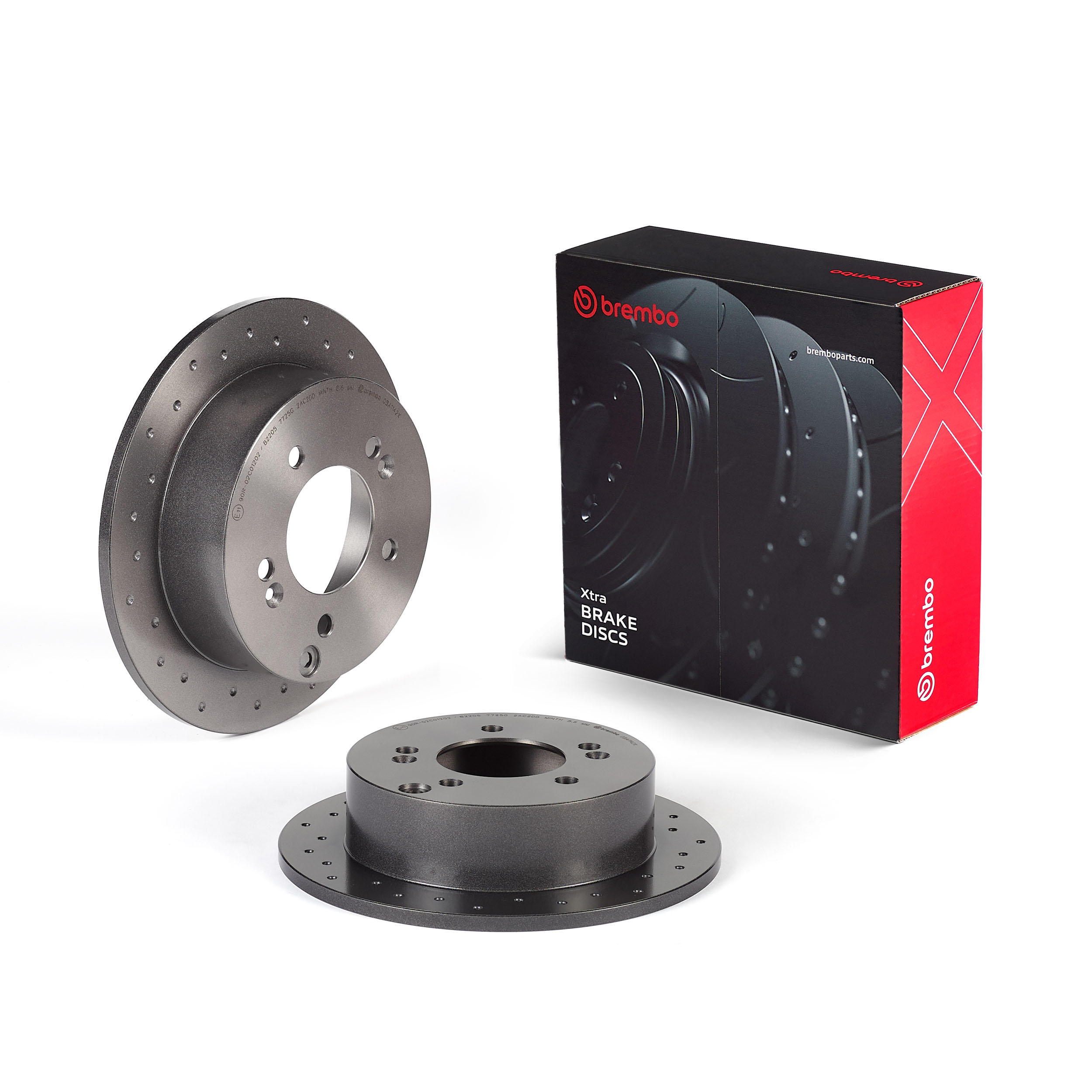 BREMBO Bremseskive 08a1142x perforeret 262mm 10mm for HYUNDAI KIA KIA (DYK)