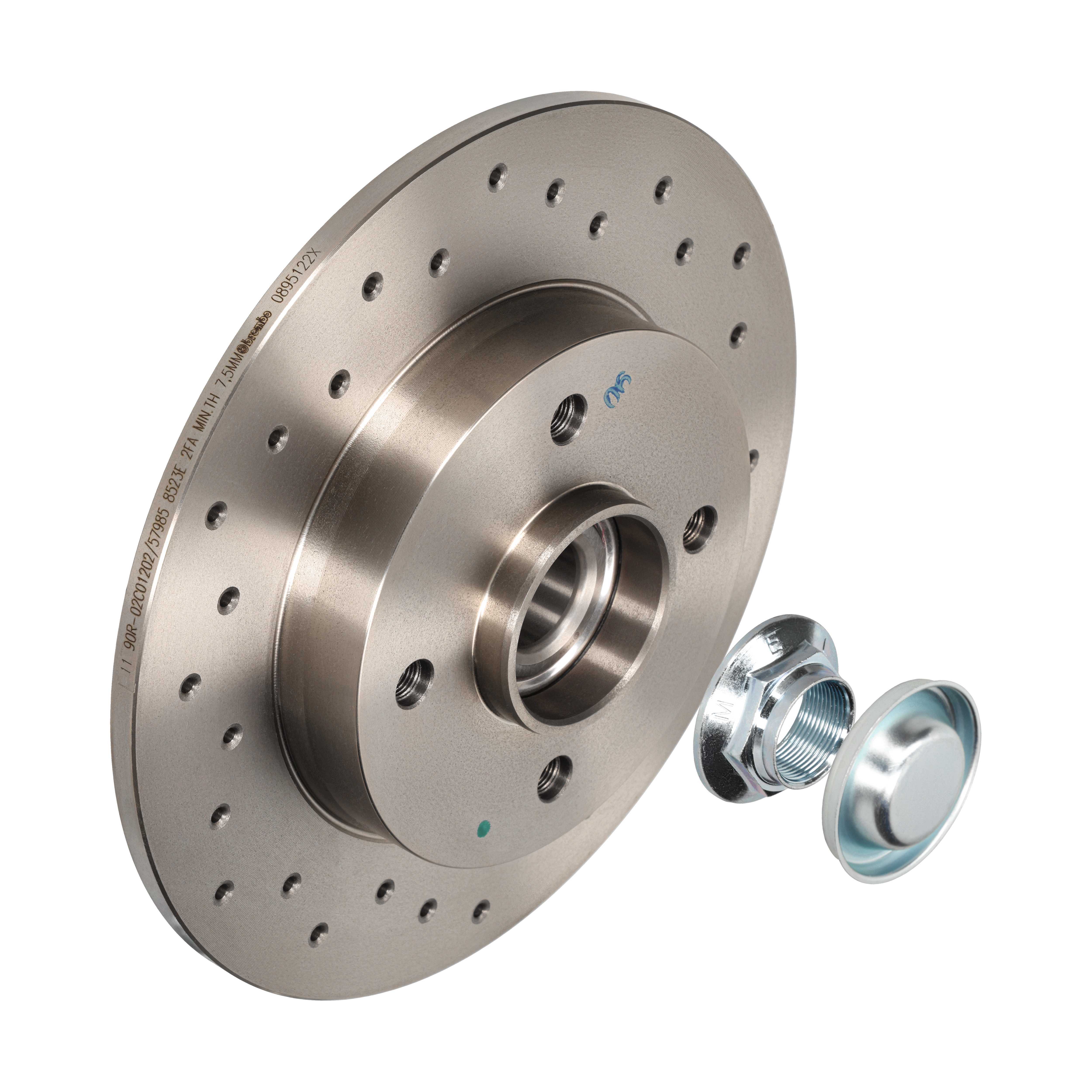 BREMBO Bremseskive 08.9512.2X perforeret 249mm 9mm for DS VAUXHALL PEUGEOT (DF-PSA) PEUGEOT