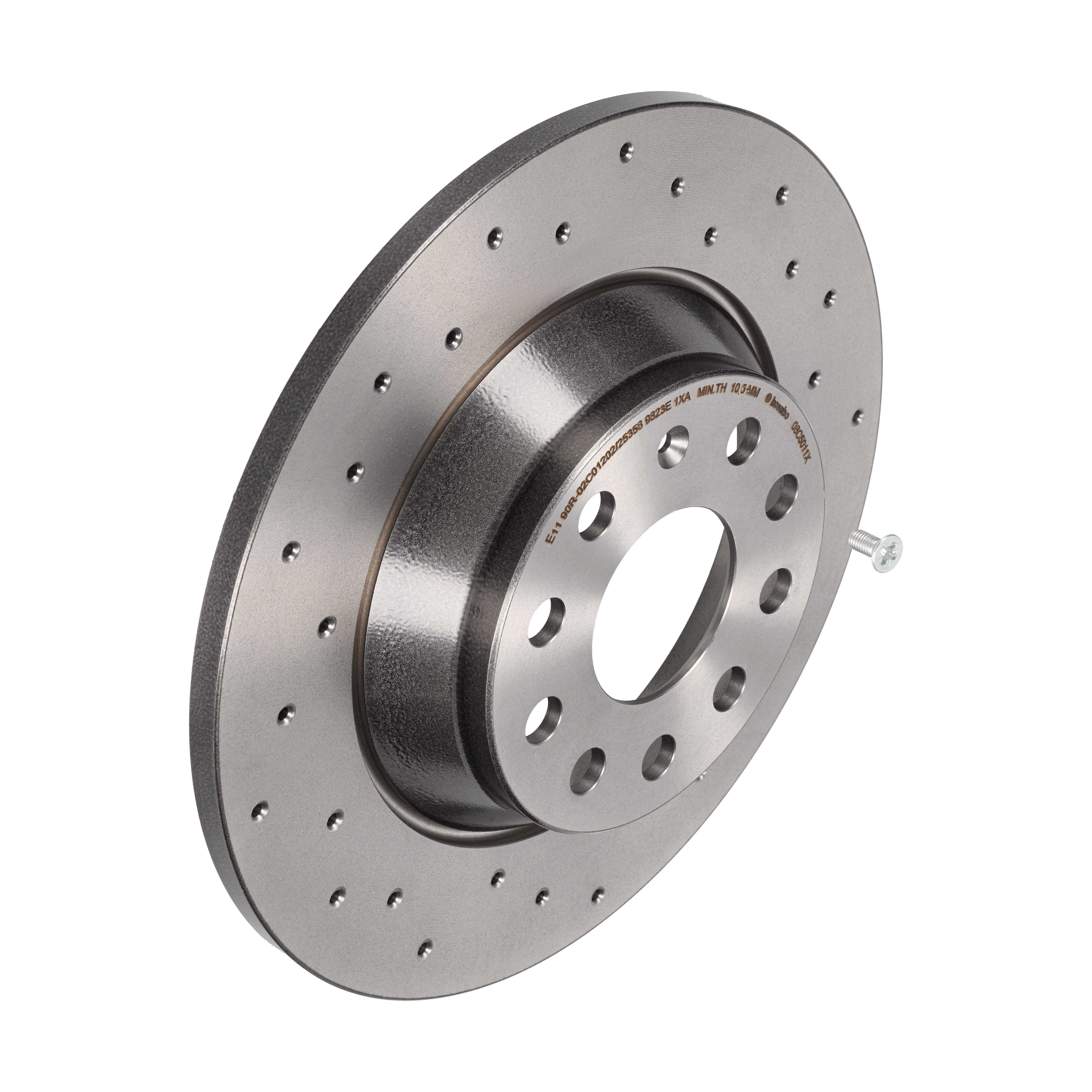 BREMBO Bremseskive 08c5011x perforeret 300mm 12mm for VW (FAW) VW AUDI (FAW) SKODA (SVW)