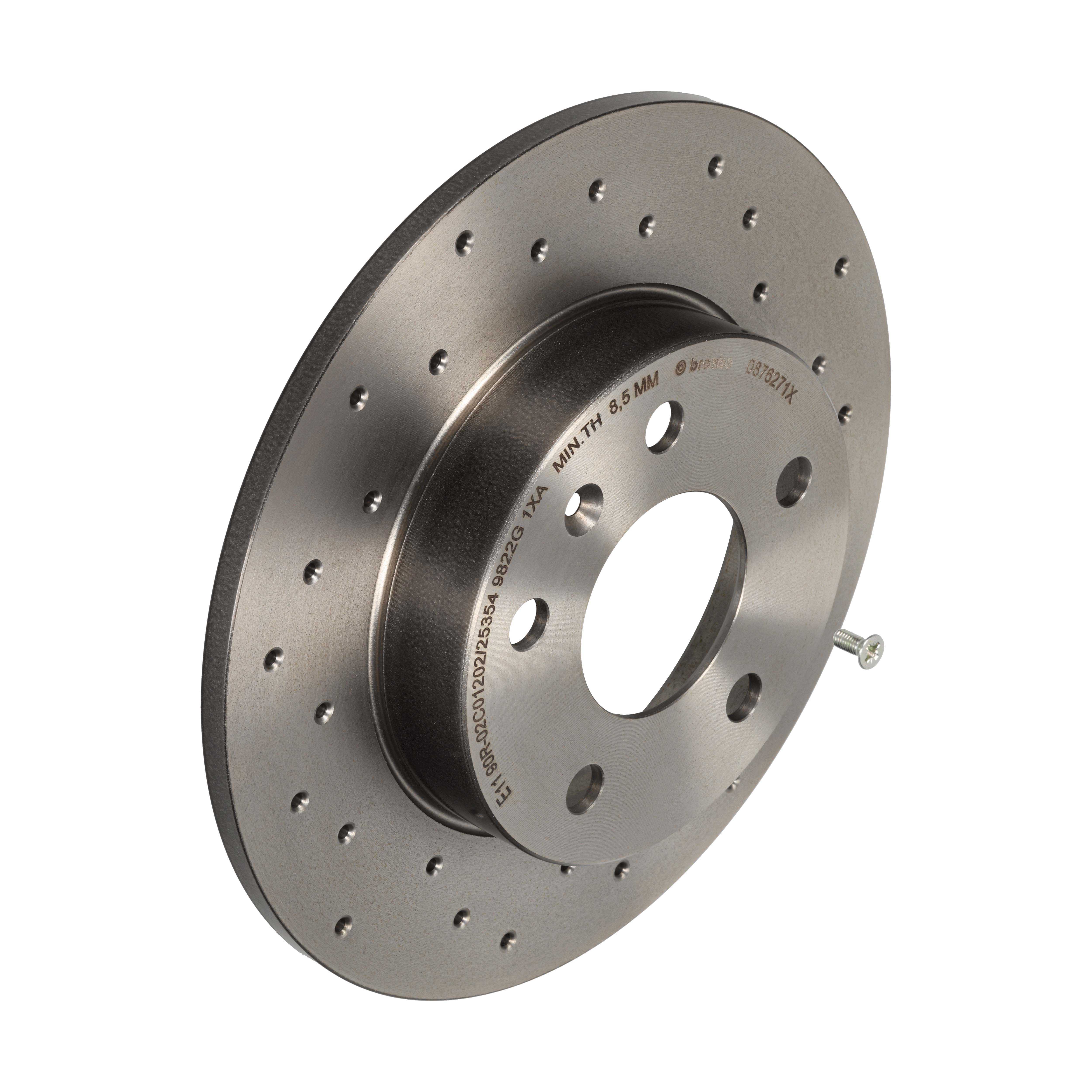 BREMBO Bremseskive 0876271x perforeret 264mm 10mm for OPEL VAUXHALL