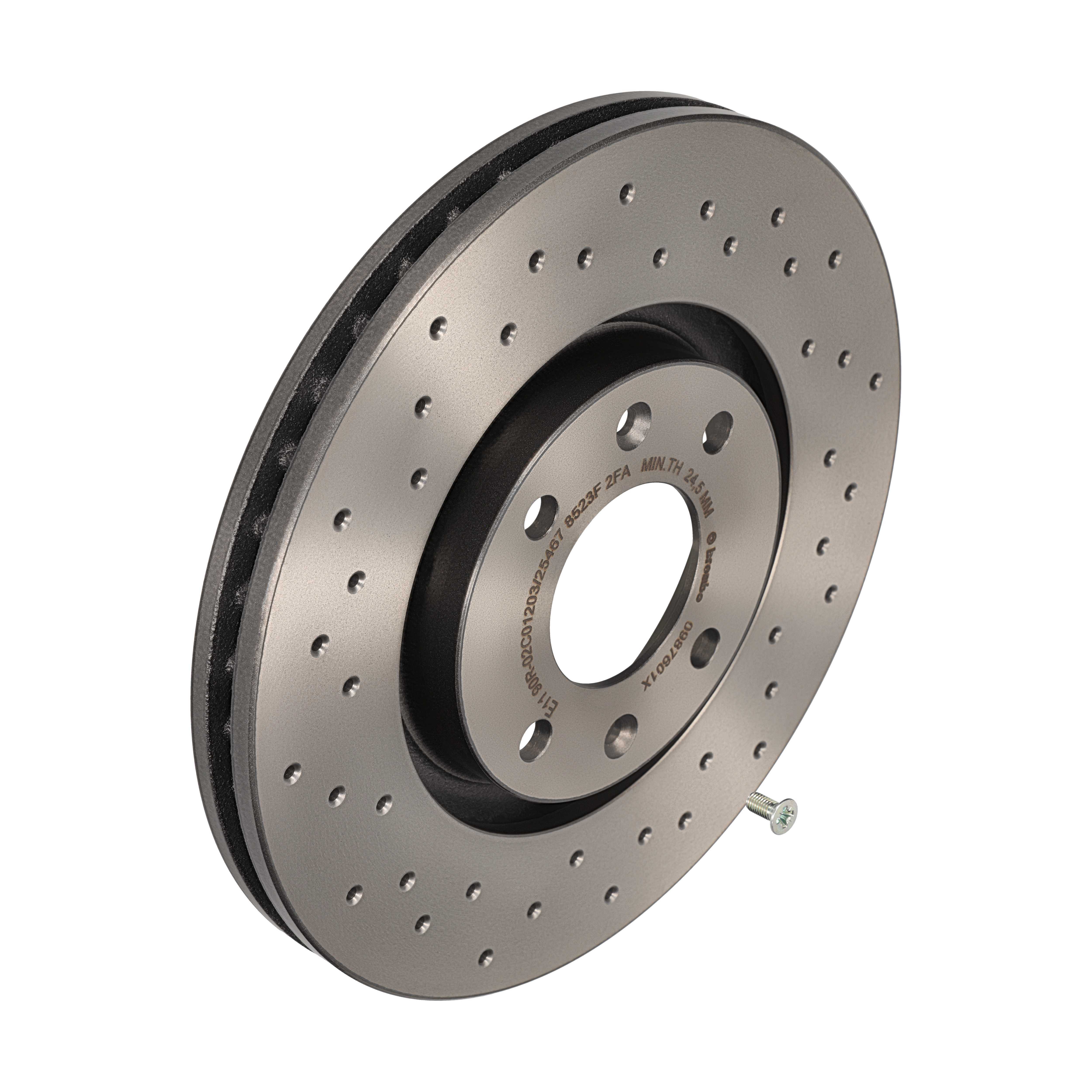 BREMBO Bremseskive 0987601x 283mm 26mm for PEUGEOT OPEL