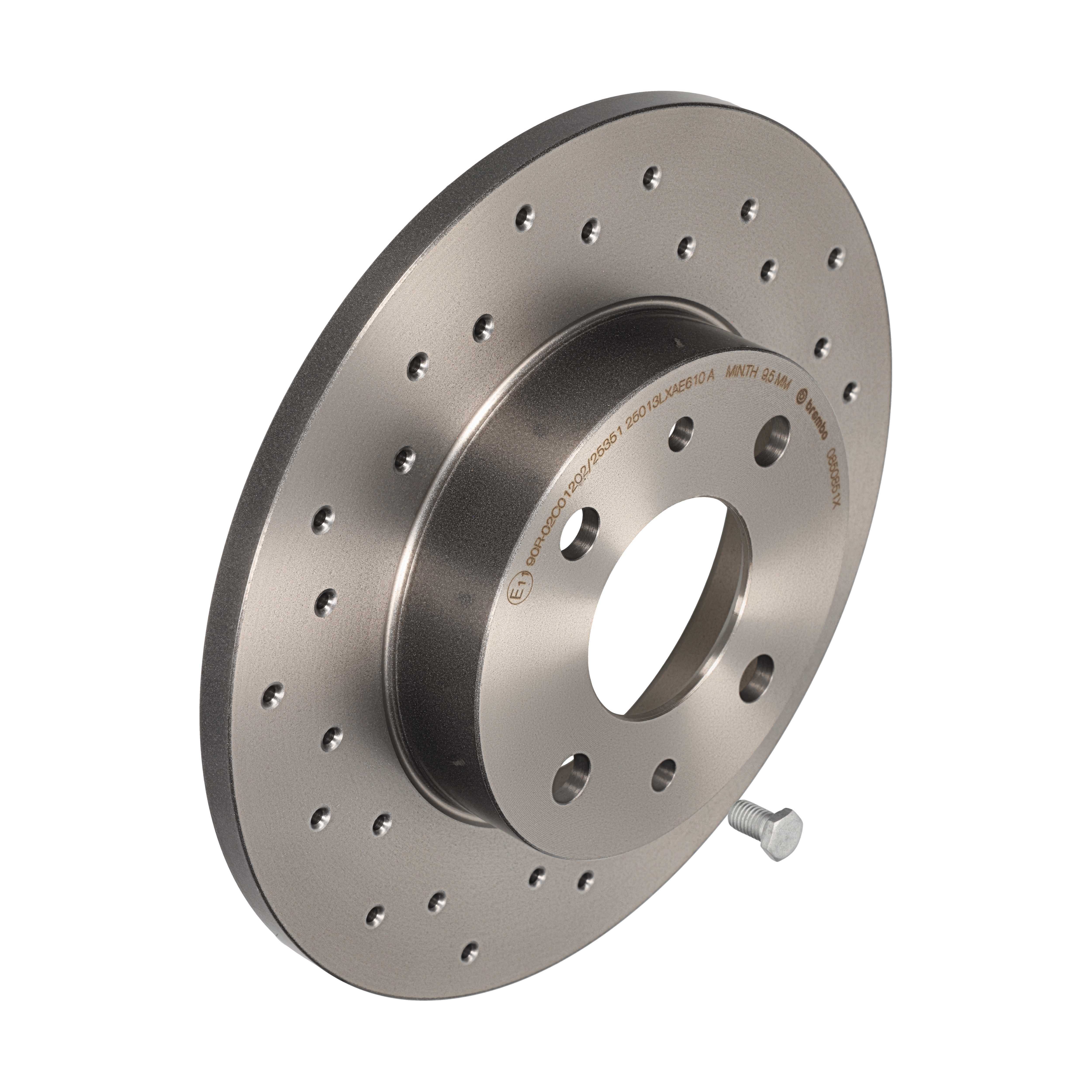 BREMBO Bremseskive 0850851x perforeret 240mm 11mm for FORD FIAT ABARTH ALFA ROMEO