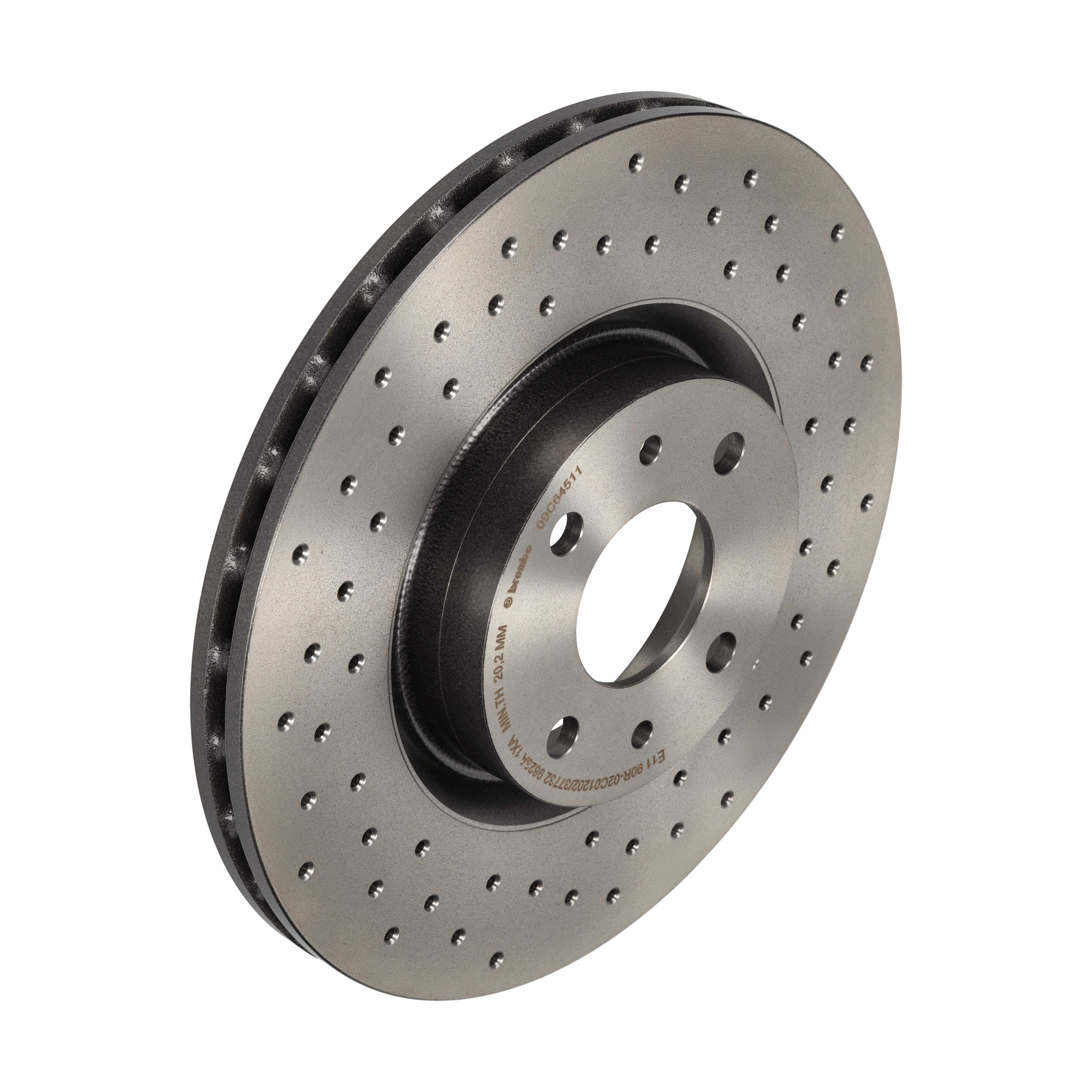 BREMBO Bremseskive 09c64511 284mm 22mm for ABARTH