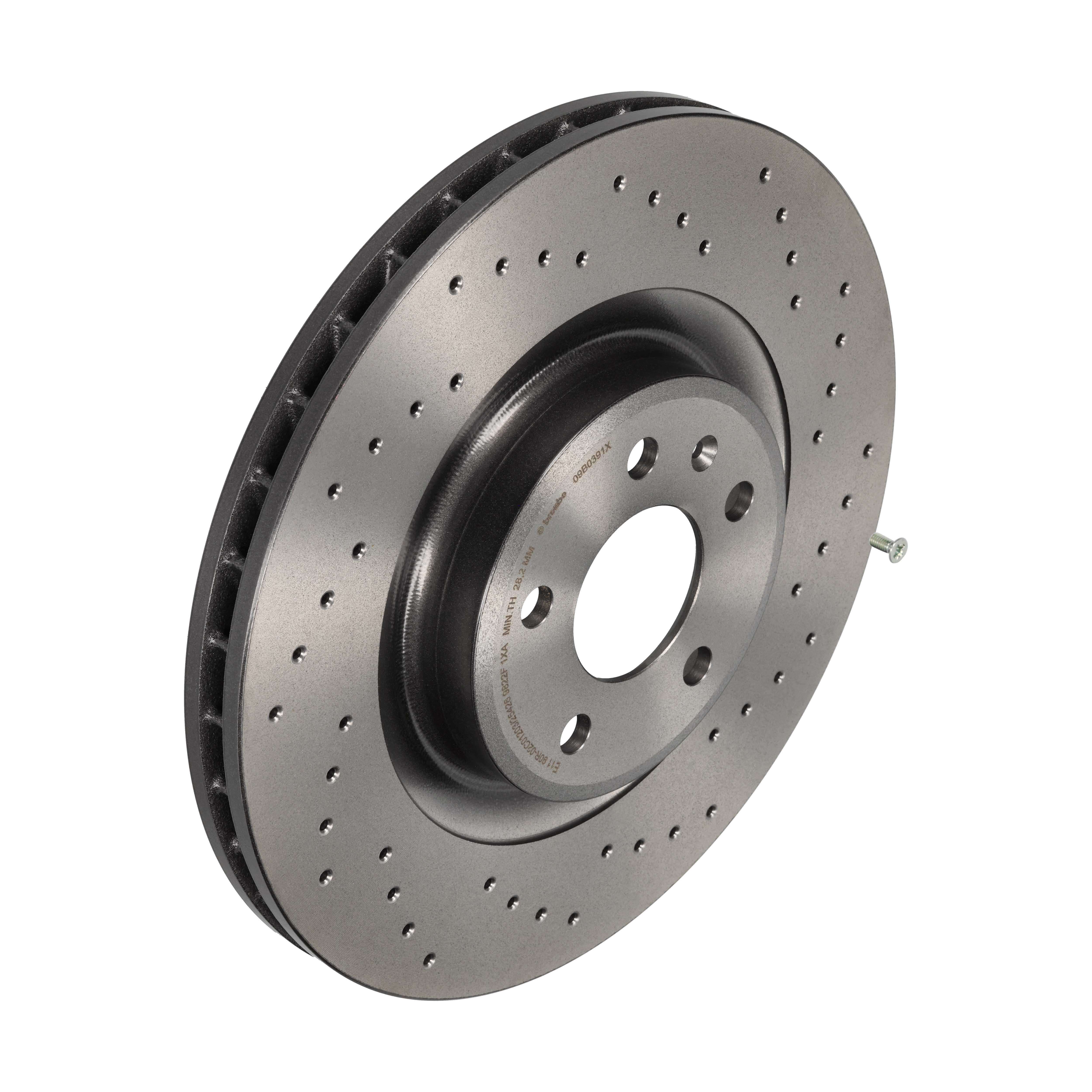 BREMBO Bremseskive 09b0391x 345mm 30mm for AUDI