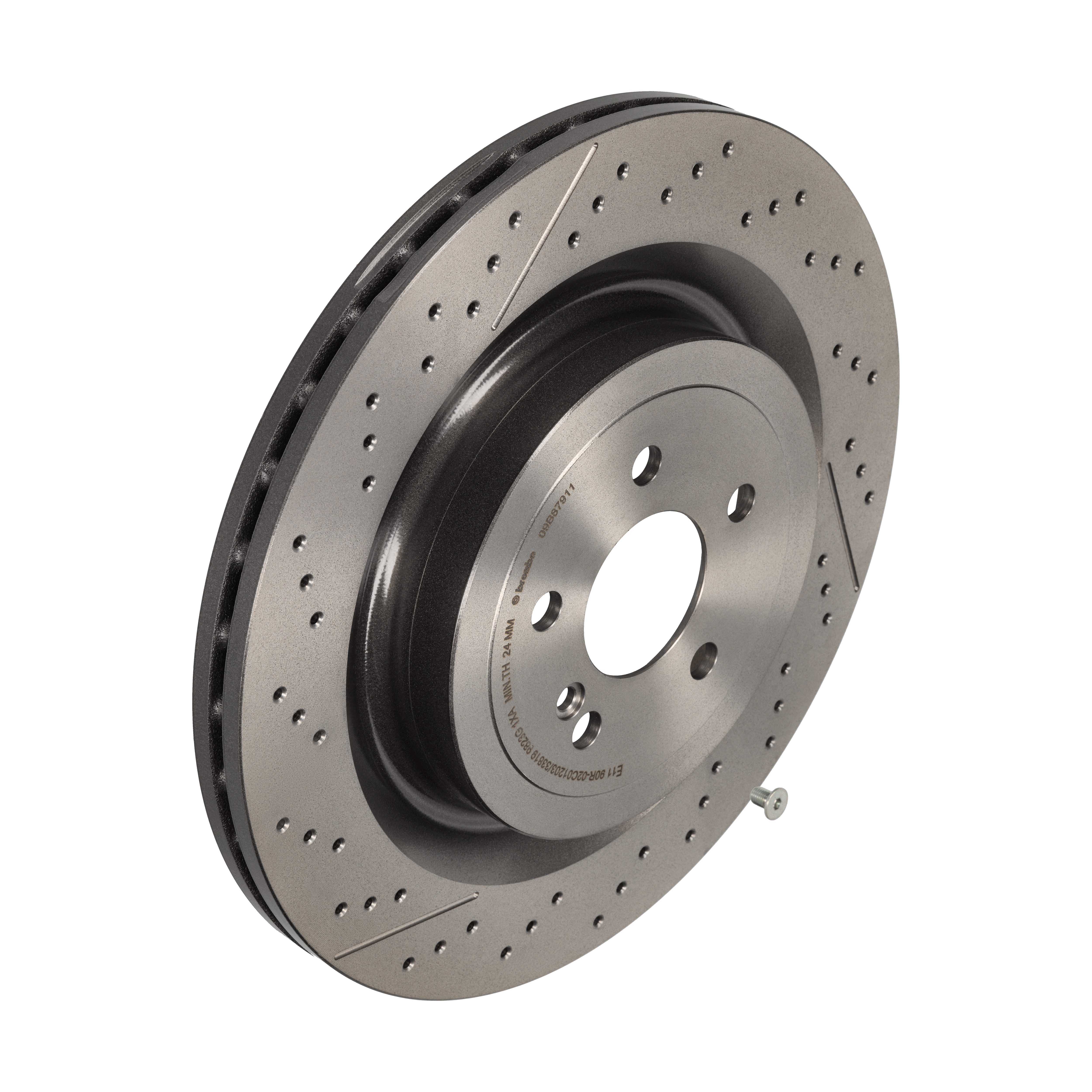 BREMBO Bremseskive 09b87911 lukket/perforeret 360mm 26mm for MERCEDES-BENZ