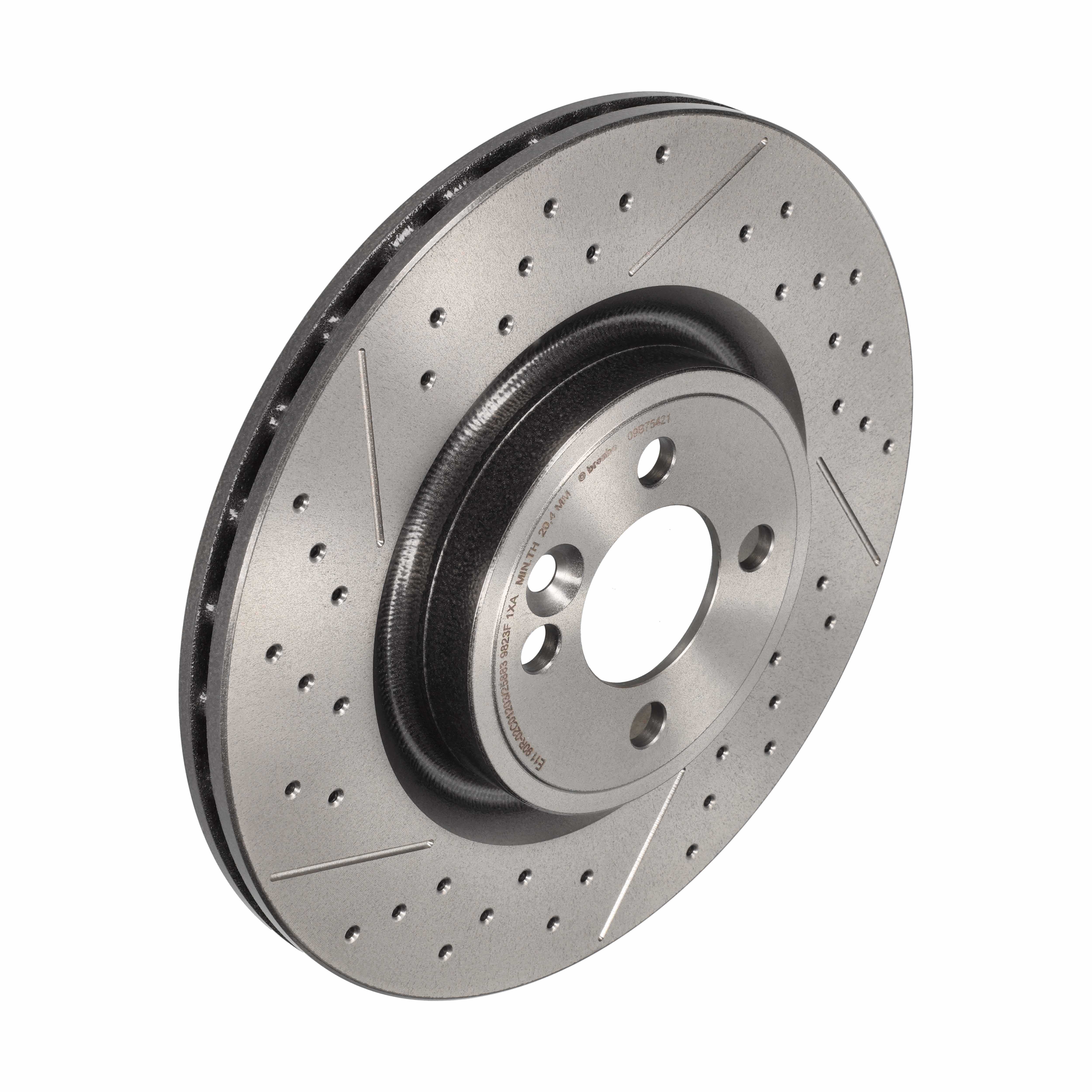 BREMBO Bremseskive 09b75421 lukket/perforeret 316mm 22mm for MINI