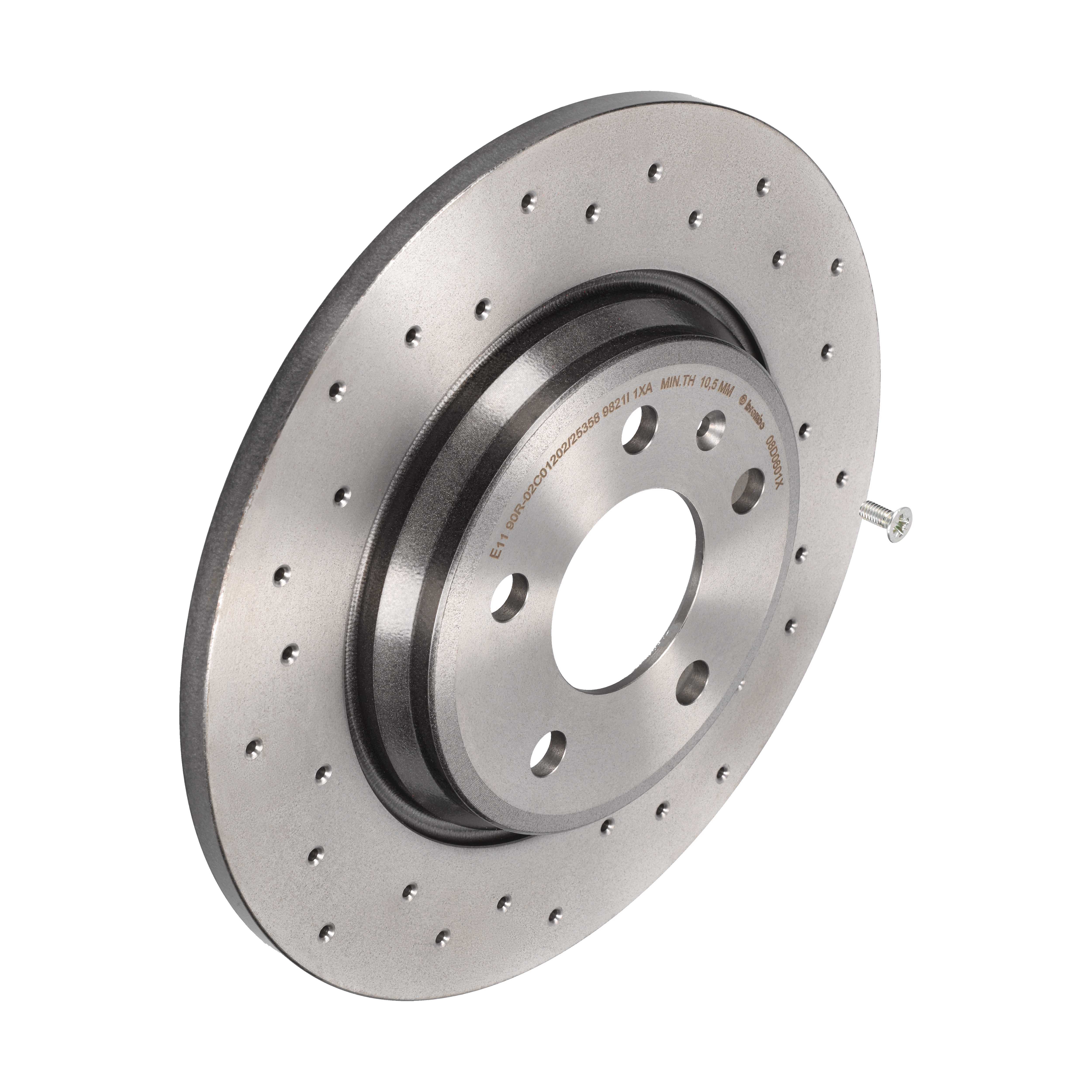 BREMBO Bremseskive 08d0601x perforeret 300mm 12mm for AUDI AUDI (FAW)
