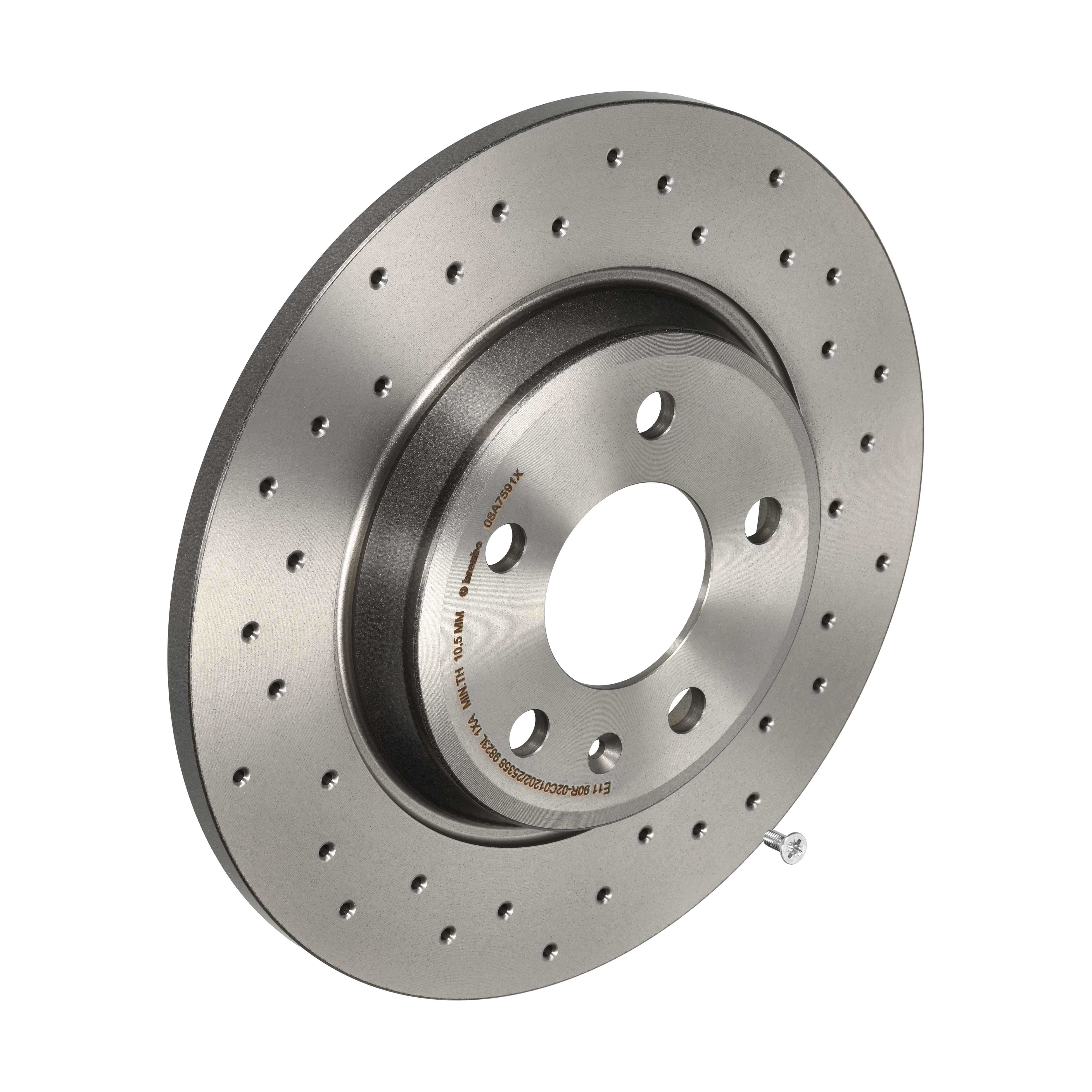 BREMBO Bremseskive 08a7591x perforeret 300mm 12mm for AUDI AUDI (FAW) VW (SVW)