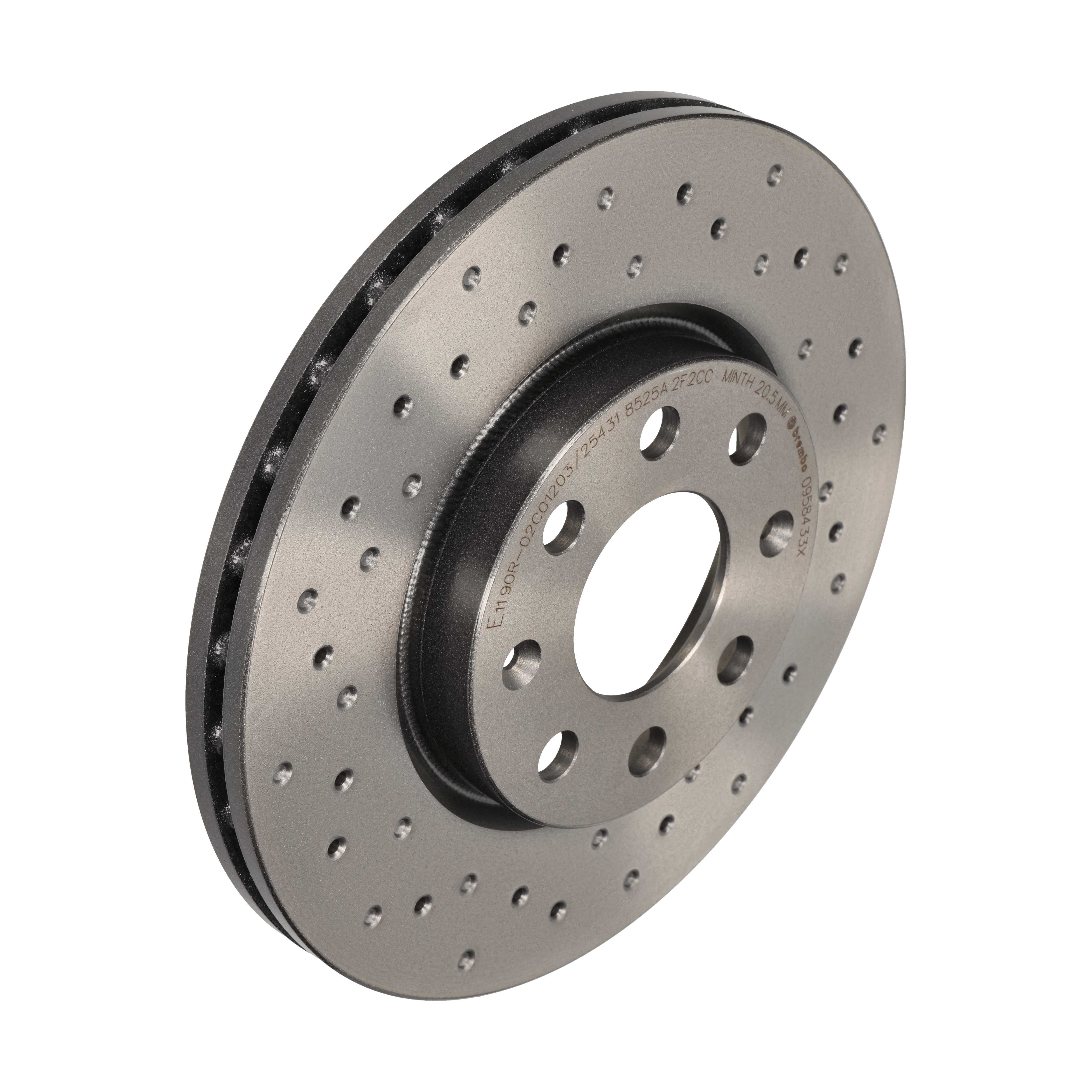 BREMBO Bremseskive 0958433x 257mm 22mm for OPEL VAUXHALL FIAT