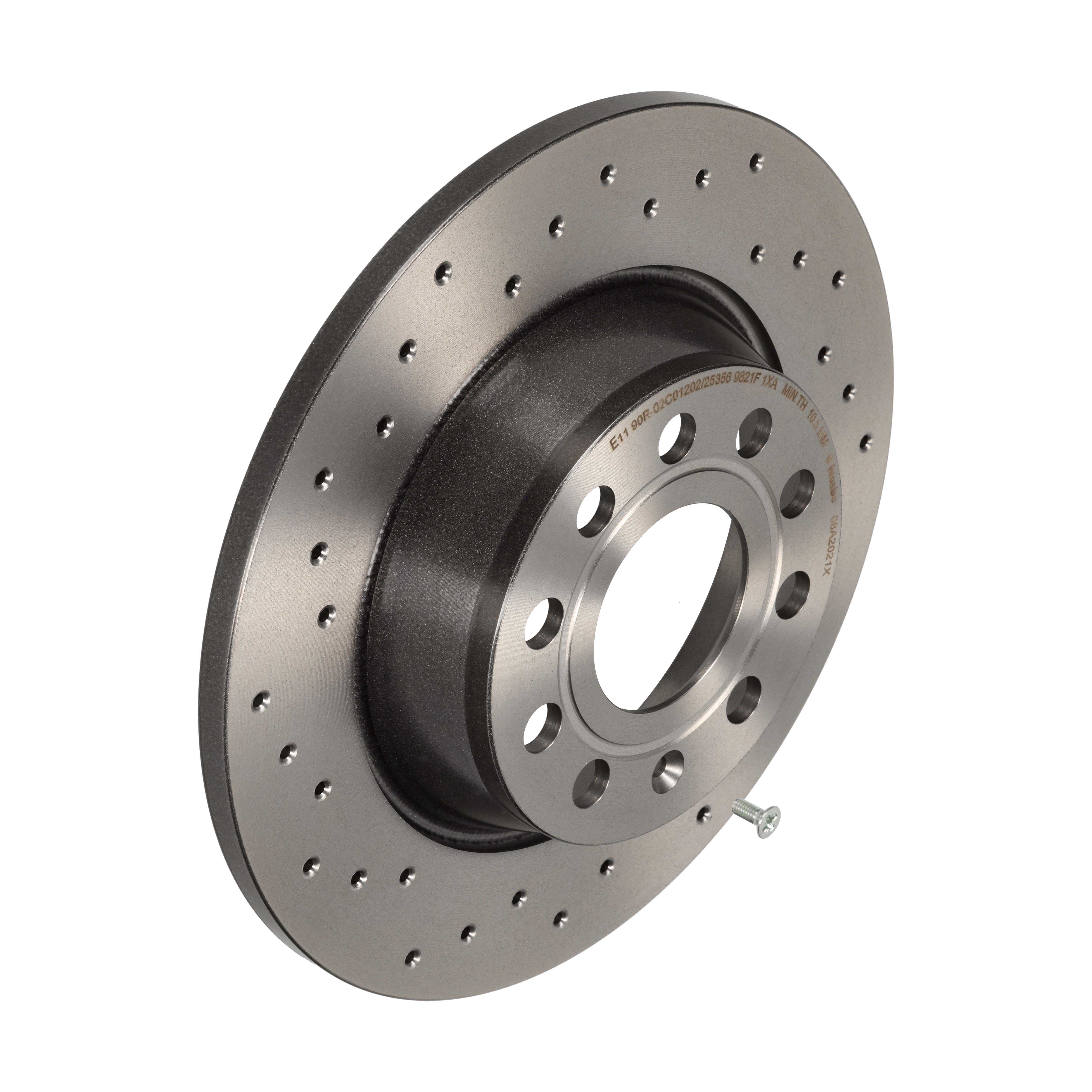 BREMBO Bremseskive 08a2021x perforeret 282mm 12mm for VW SKODA (SVW) SKODA VW (FAW)