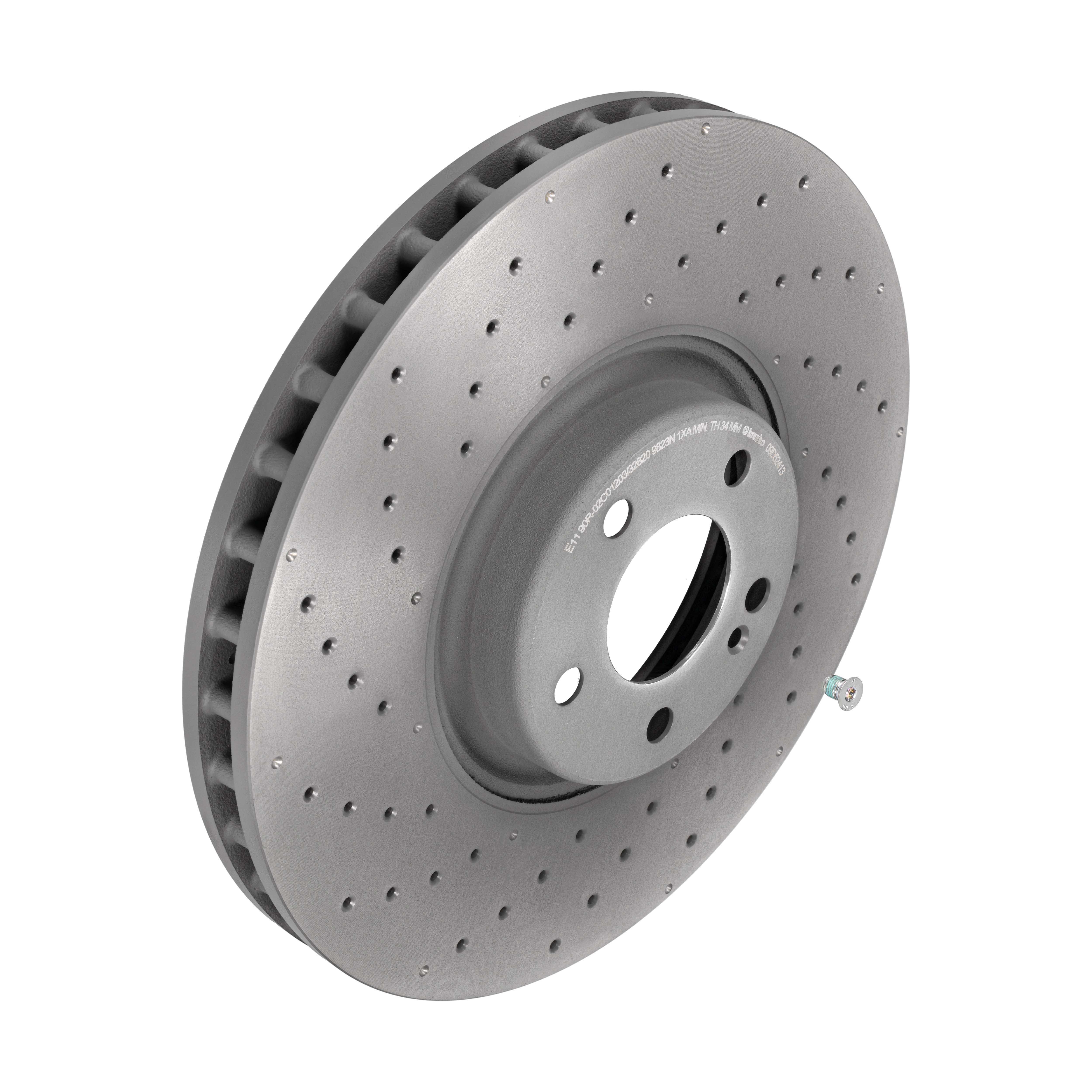 BREMBO Bremseskive 09.D524.13 360mm 36mm for MERCEDES-BENZ MERCEDES-BENZ (BBDC)