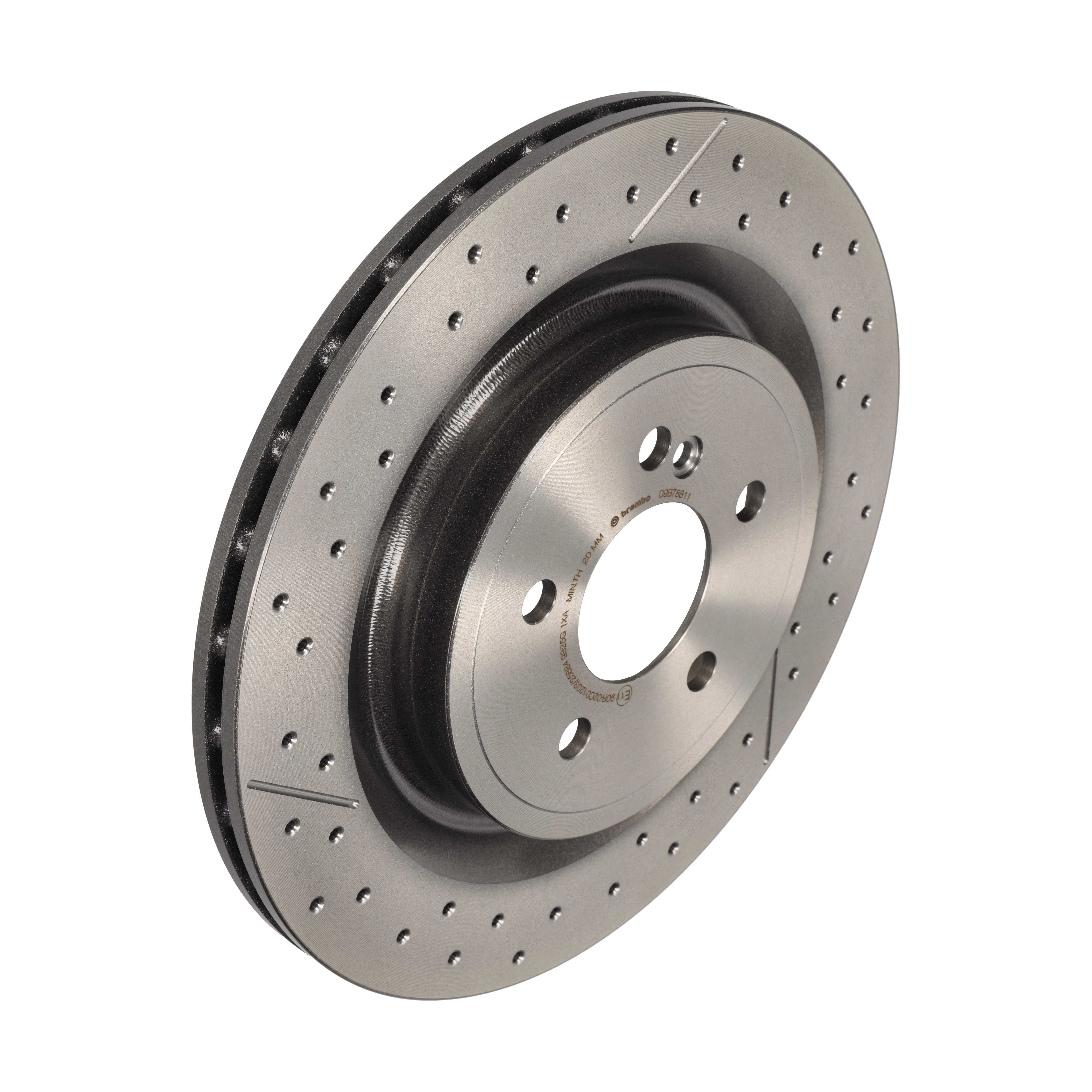 BREMBO Bremseskive 09b78811 lukket/perforeret 330mm 22mm for MERCEDES-BENZ