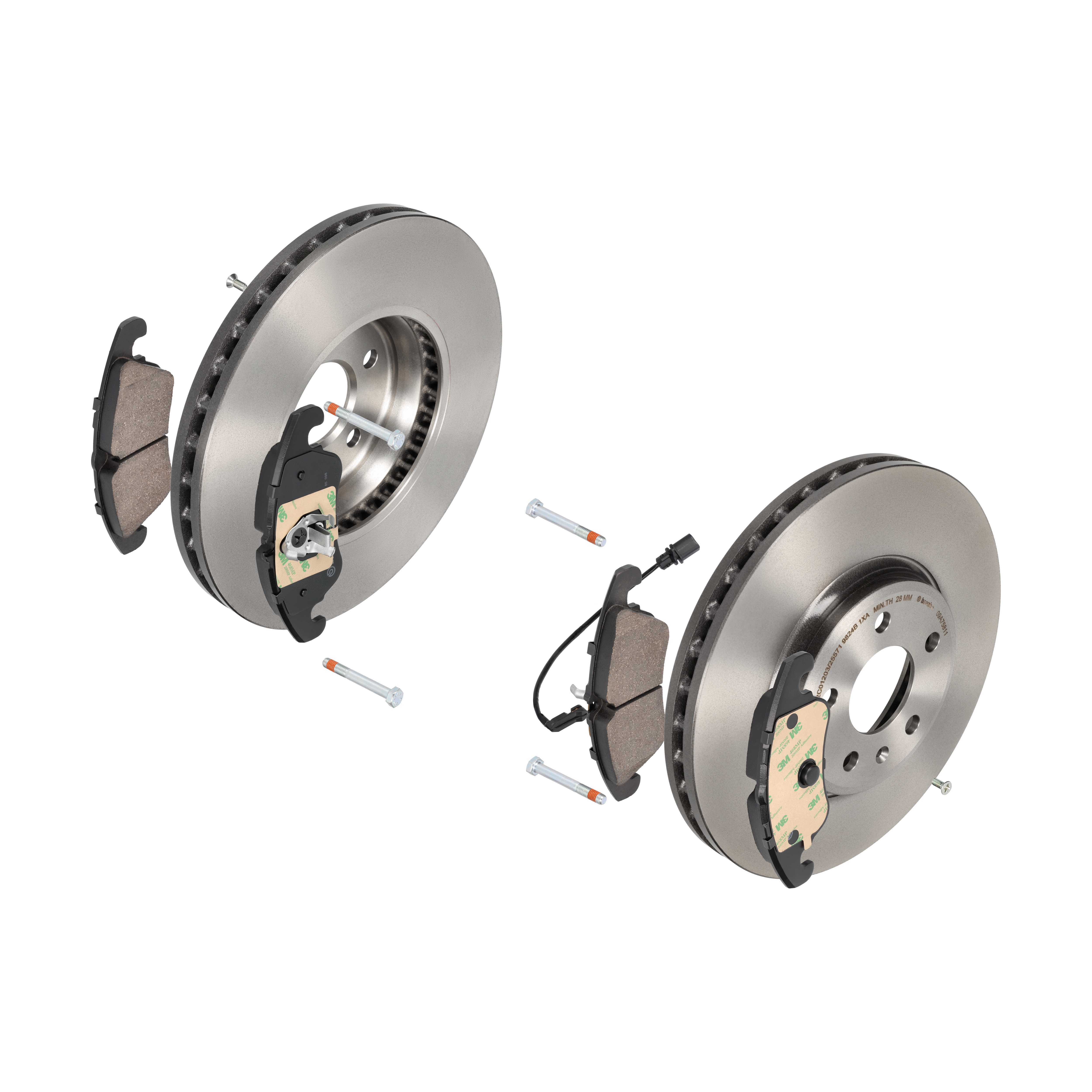 BREMBO Bremsesæt, skivebremser 142054006 foraksel indvendig ventileret 320mm 30mm for VW SKODA AUDI (FAW) AUDI