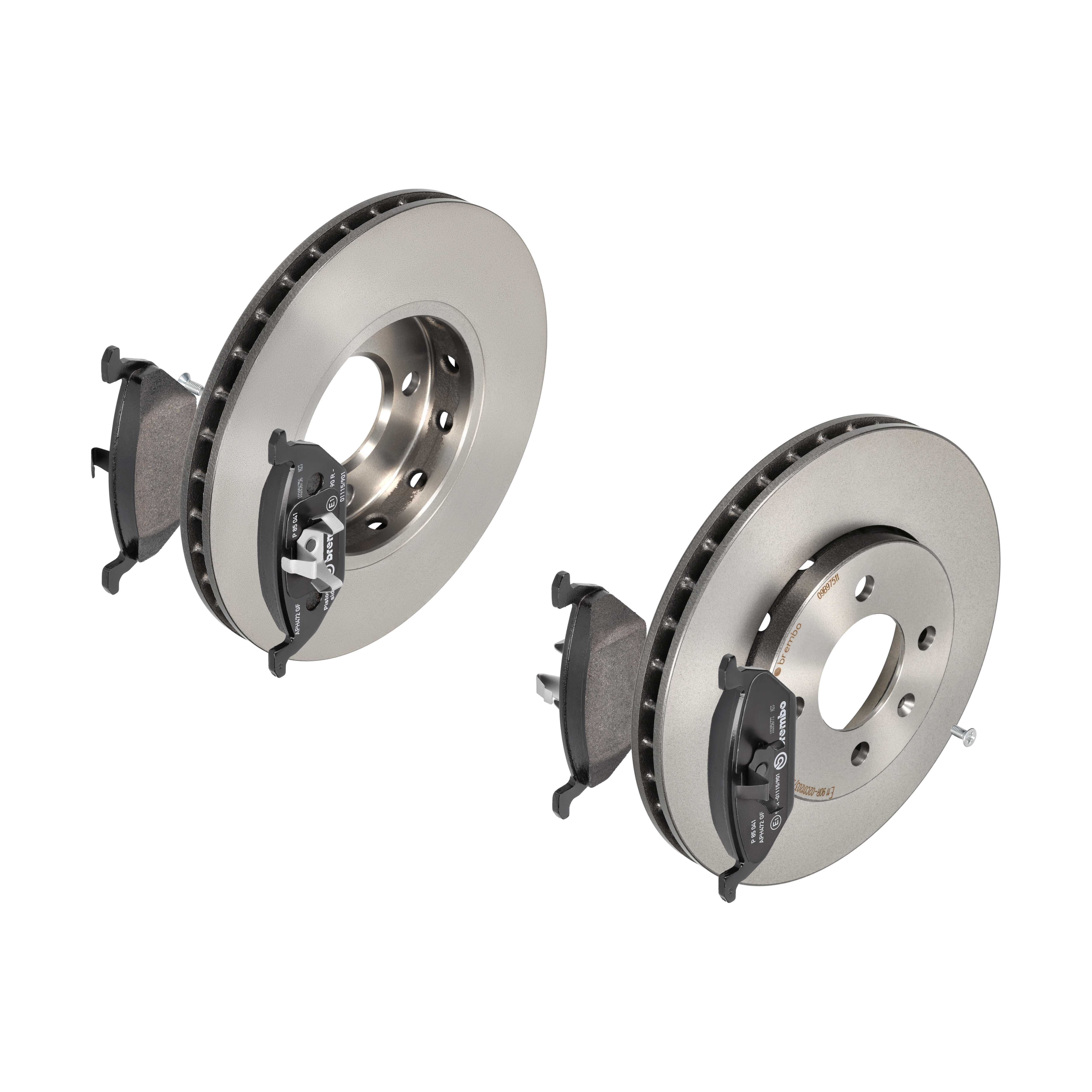 BREMBO Bremsesæt, skivebremser ijdtidgsv6 foraksel indvendig ventileret 256mm 22mm for VW (FAW) AUDI VW SKODA SEAT VW (SVW) BRILLIANCE