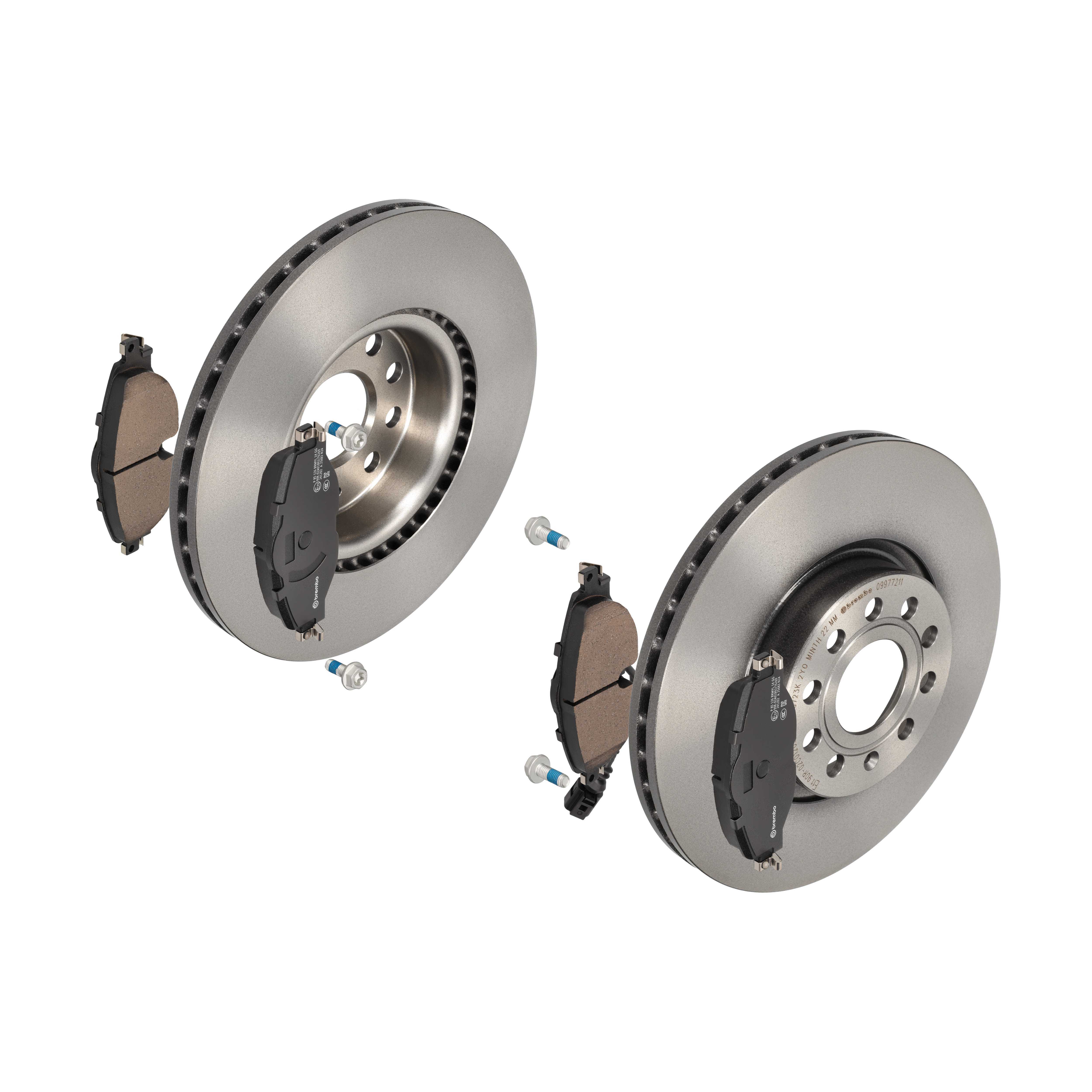 BREMBO Bremsesæt, skivebremser ijdtidc845 foraksel indvendig ventileret 312mm 25mm for VW AUDI SKODA SEAT VW (FAW) SKODA (SVW)