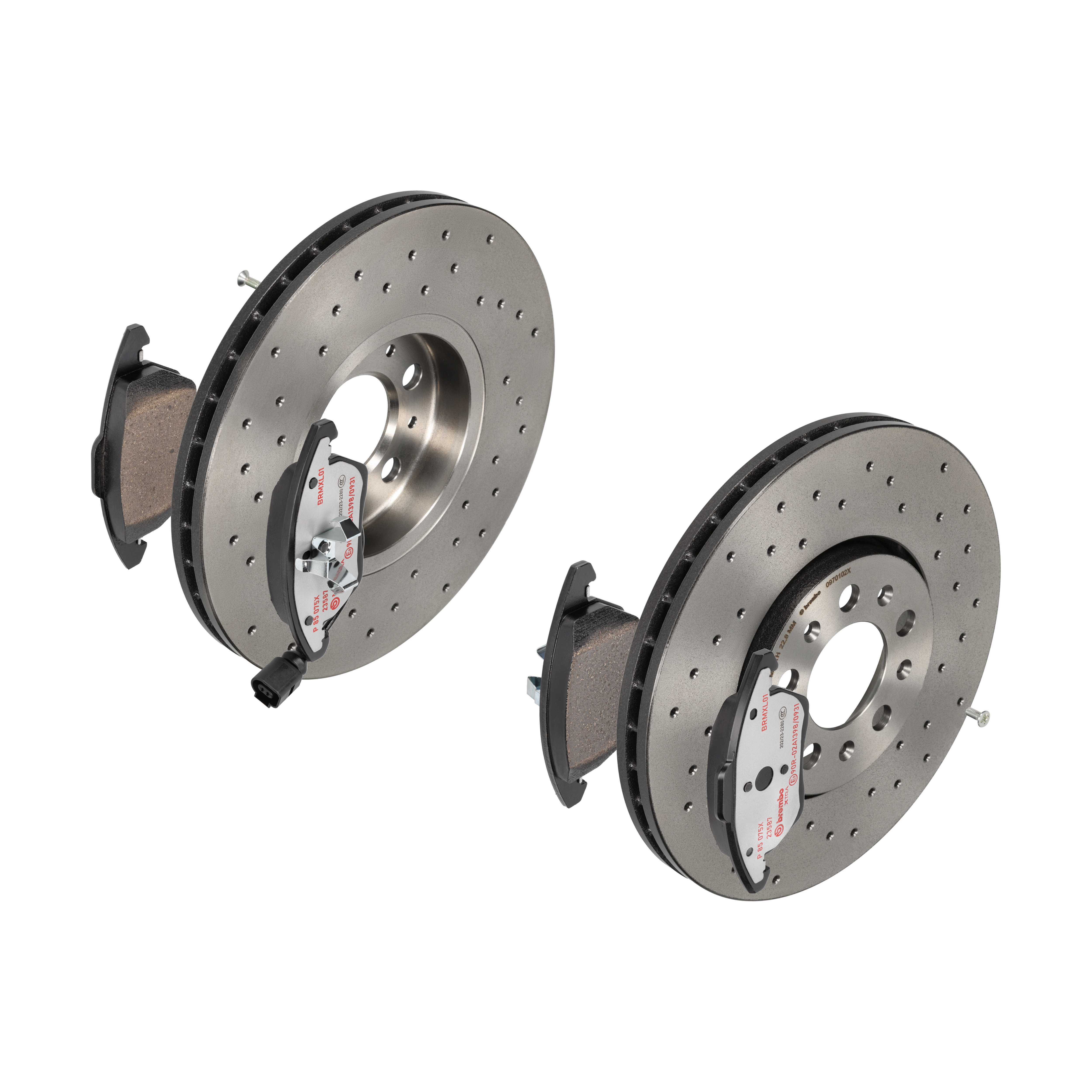 BREMBO Bremsesæt, skivebremser sk8k0f22k5 foraksel perforeret/ventileret 288mm 25mm for VW SKODA SEAT AUDI VW (FAW) VW (SVW) SKODA (SVW)