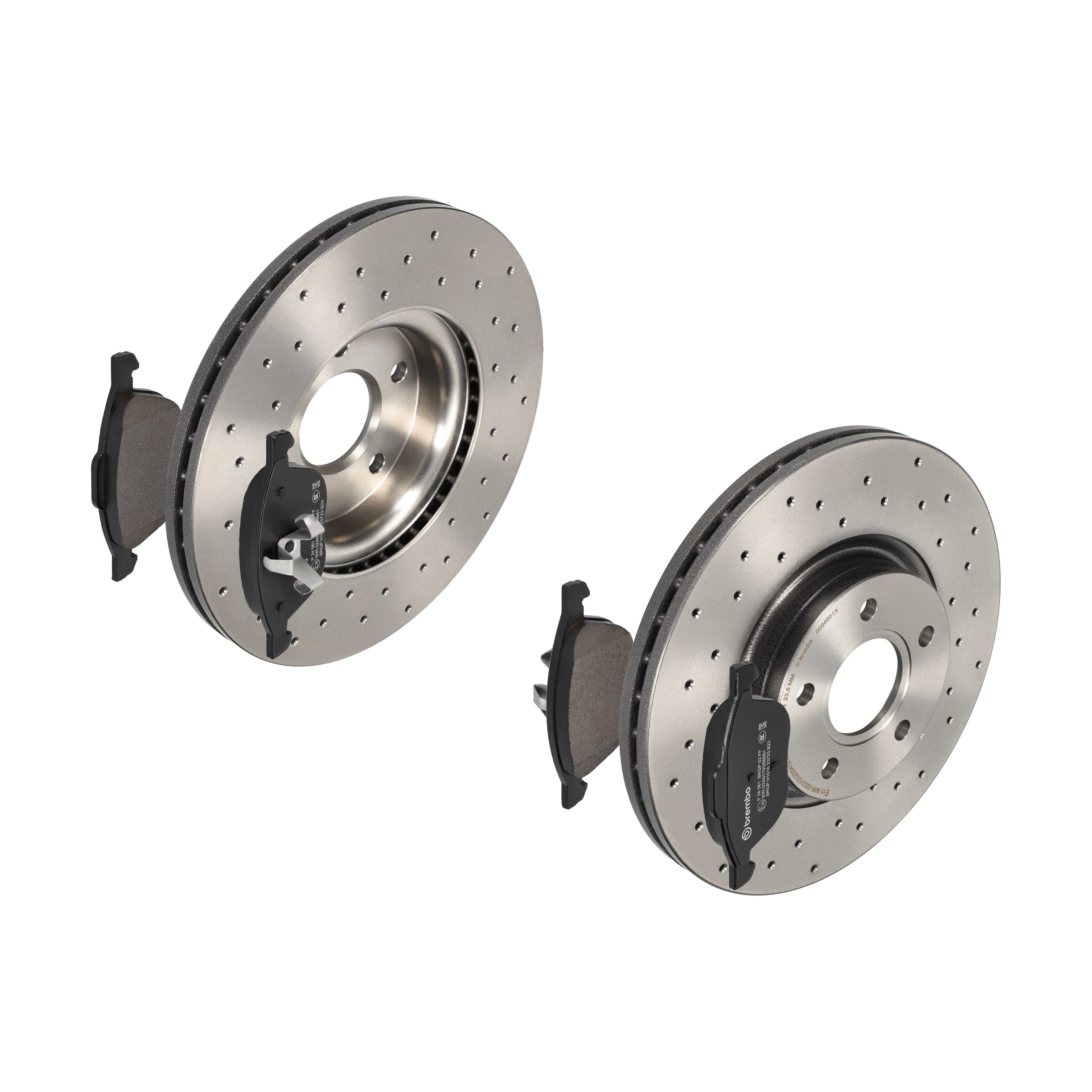 BREMBO Bremsesæt, skivebremser sk8k0f3b91 foraksel perforeret/ventileret 300mm 25mm for VOLVO FORD FORD (CHANGAN) FORD ASIA & OCEANIA NISSAN MITSUBISH