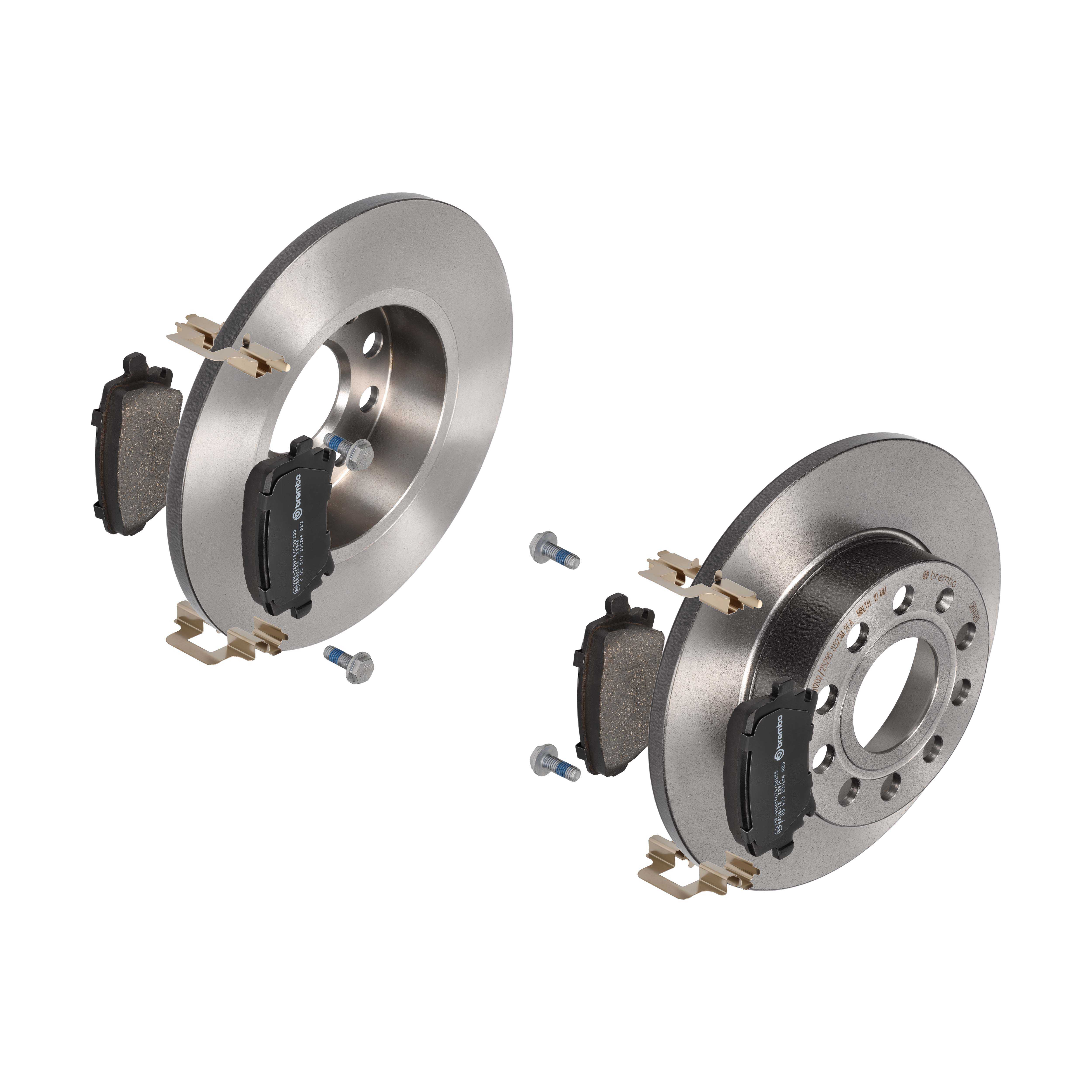 BREMBO Bremsesæt, skivebremser ijdtidi3p2 bagaksel fuld 256mm 12mm for SEAT VW VW (FAW) AUDI SKODA AUDI (FAW) SKODA (SVW) VW (SVW)