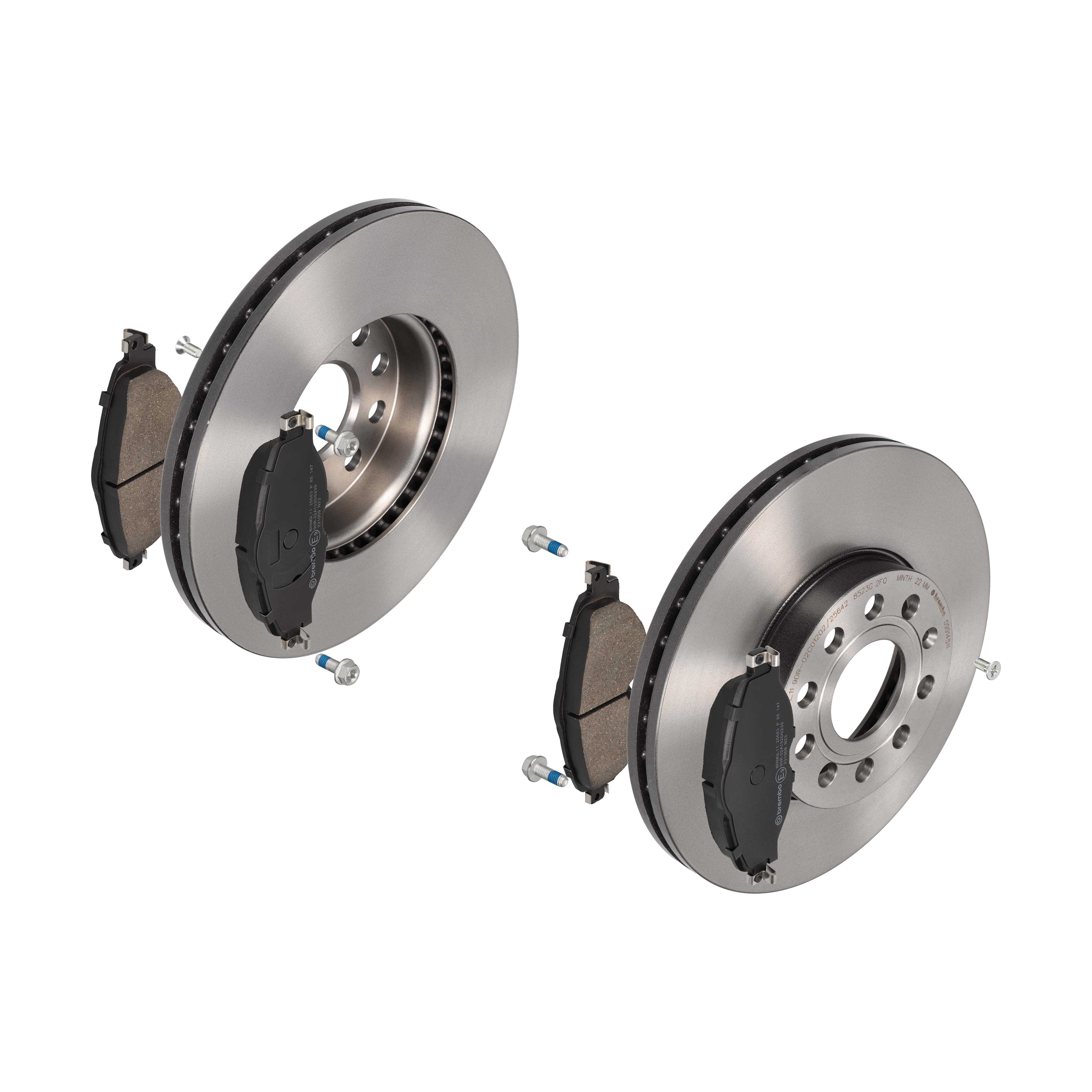 BREMBO Bremsesæt, skivebremser ijdtidhx12 foraksel indvendig ventileret 288mm 25mm for SKODA VW AUDI SKODA (SVW) SEAT AUDI (FAW) VW (FAW)