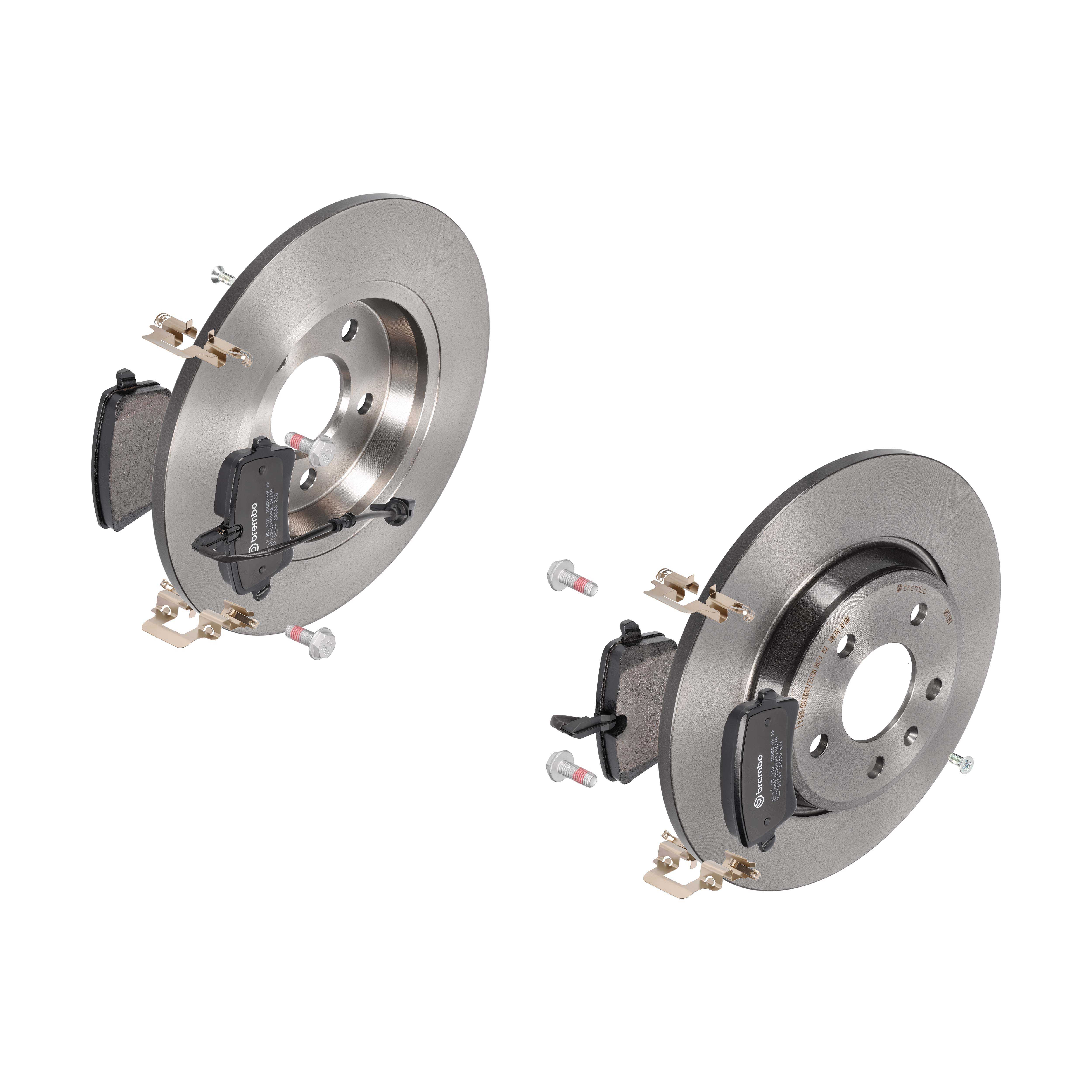 BREMBO Bremsesæt, skivebremser ijdtidi970 bagaksel fuld 300mm 12mm for AUDI (FAW) AUDI SKODA VW (FAW)