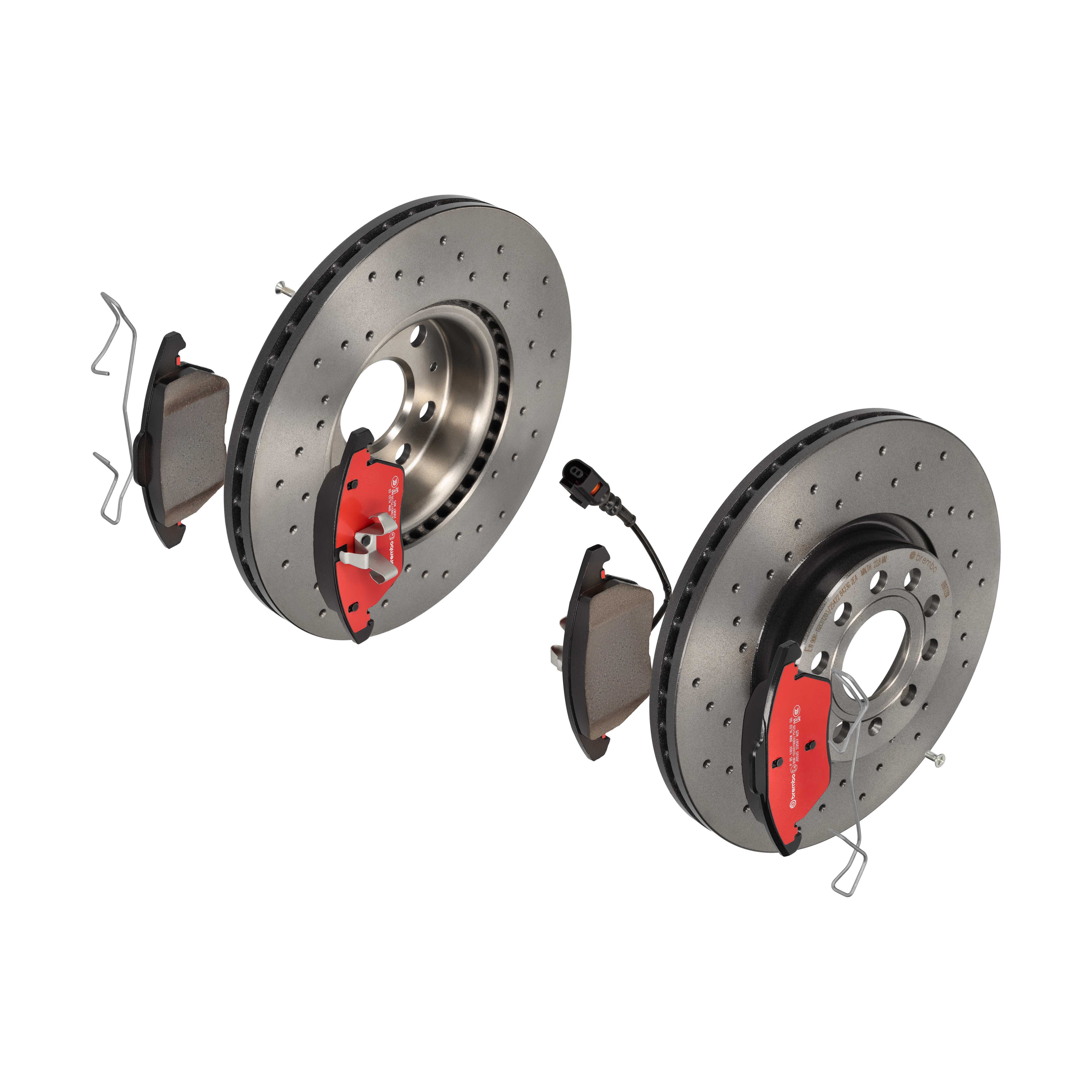 BREMBO Bremsesæt, skivebremser sk8k0f5658 foraksel perforeret/ventileret 312mm 25mm for VW VW (SVW) SEAT AUDI (FAW) SKODA VW (FAW) SKODA (SVW)