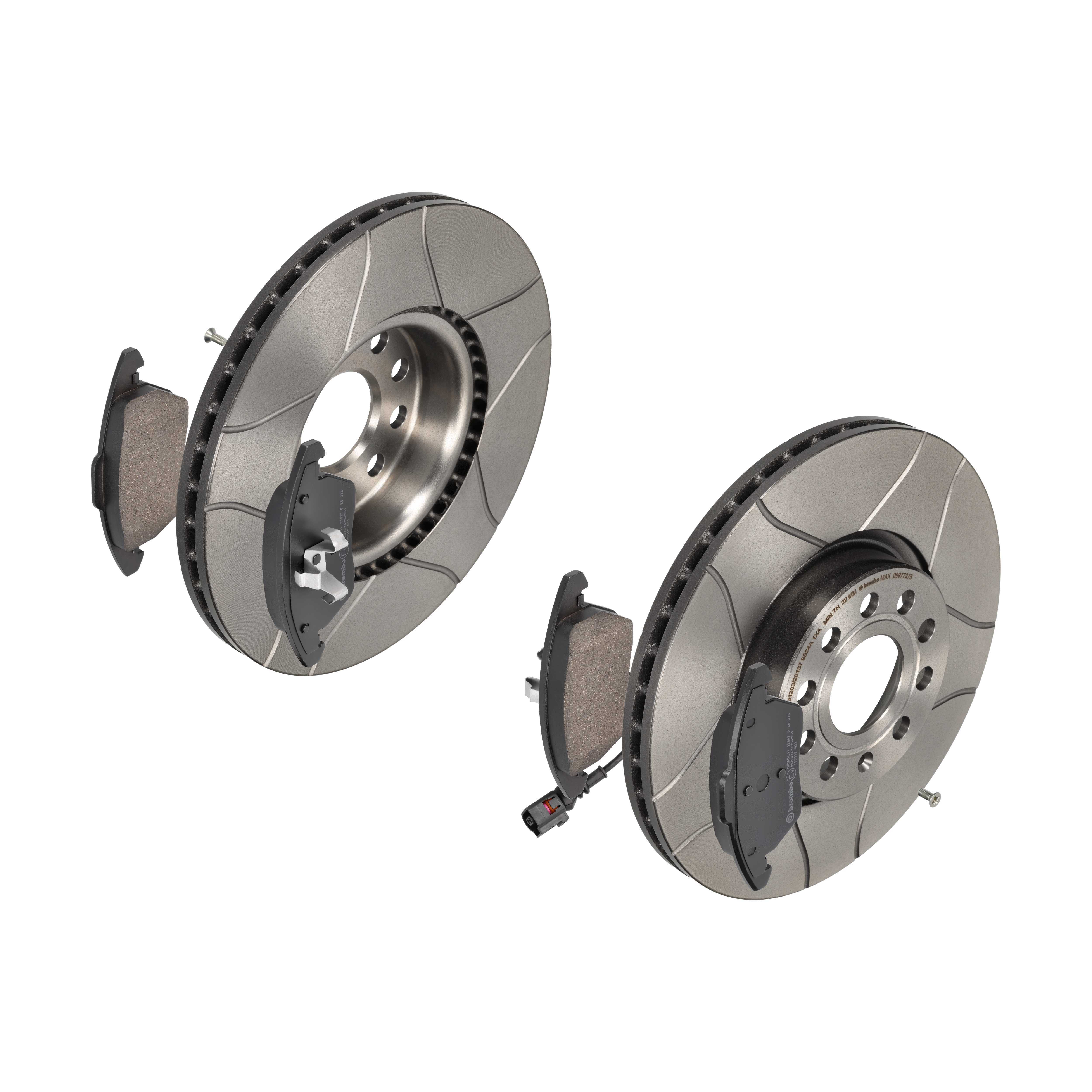 BREMBO Bremsesæt, skivebremser sk8k0f27x7 foraksel indvendig ventileret 312mm 25mm for VW SEAT SKODA AUDI VW (SVW) VW (FAW) AUDI (FAW) SKODA (SVW)