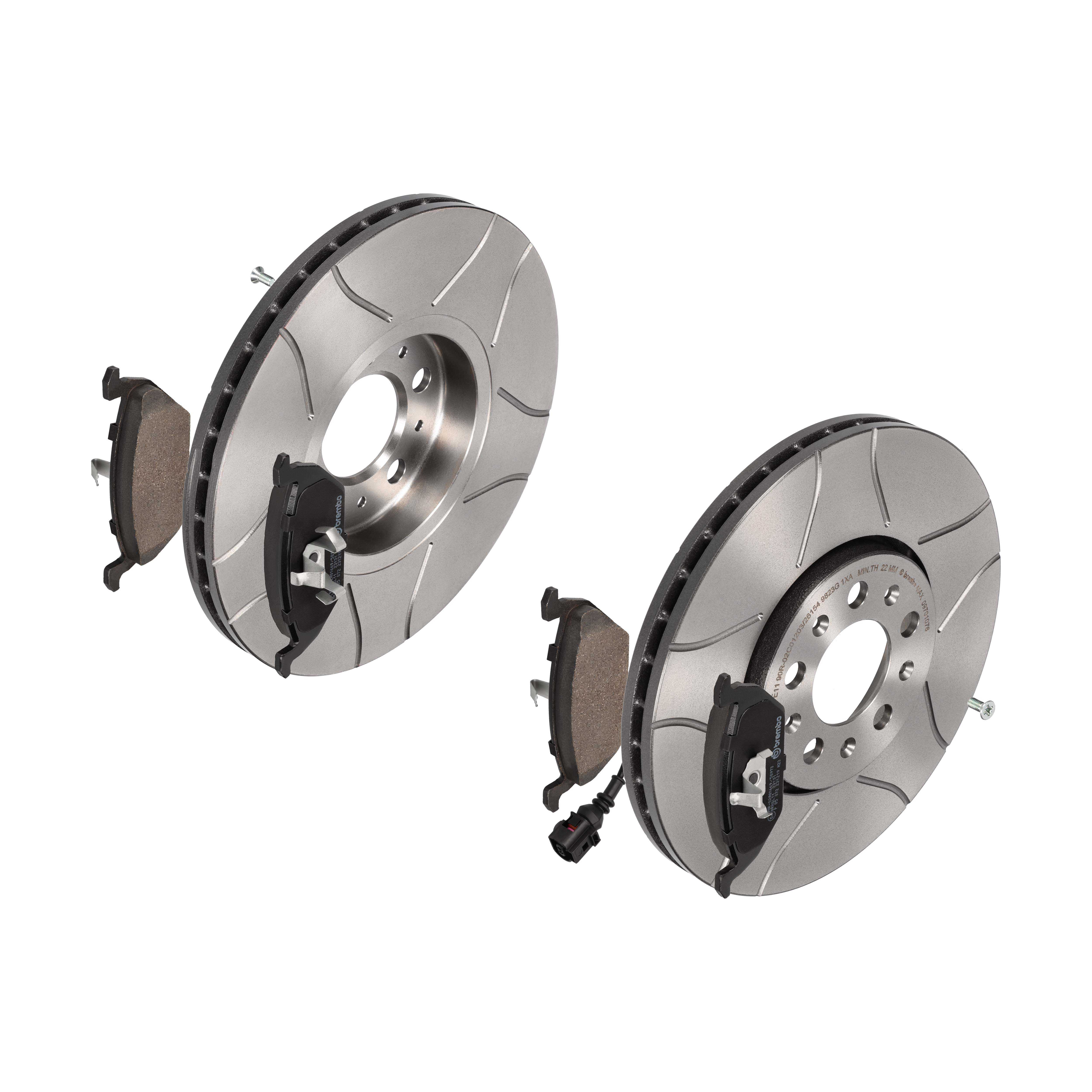 BREMBO Bremsesæt, skivebremser 142053478 foraksel indvendig ventileret 288mm 25mm for ROEWE (SAIC) VW VW (FAW) VW (SVW) AUDI SKODA SEAT SKODA (SVW)