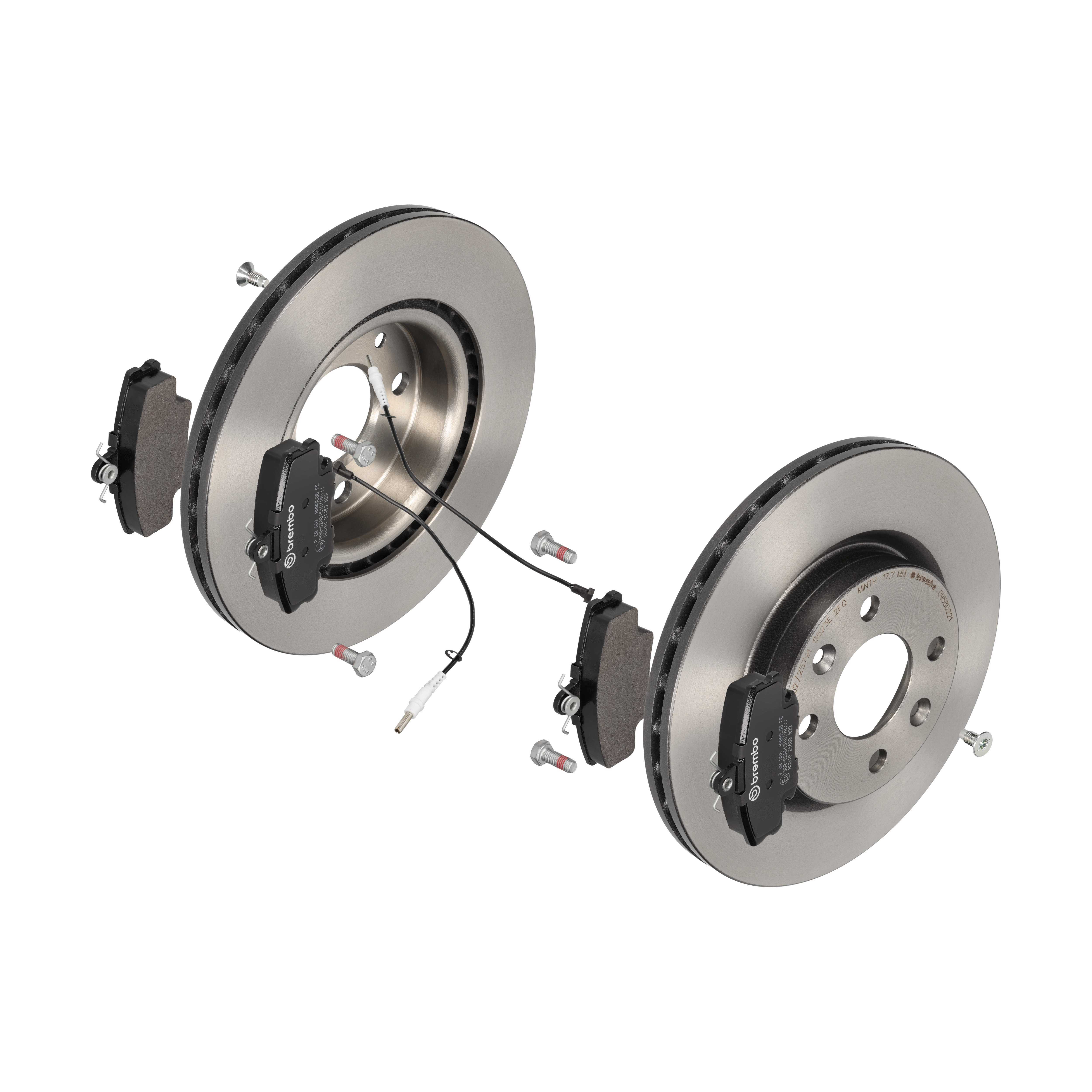 BREMBO Bremsesæt, skivebremser ijdtidd9y4 foraksel indvendig ventileret 259mm 20mm for CITROËN PEUGEOT RENAULT NISSAN DACIA ALPINE LIFAN