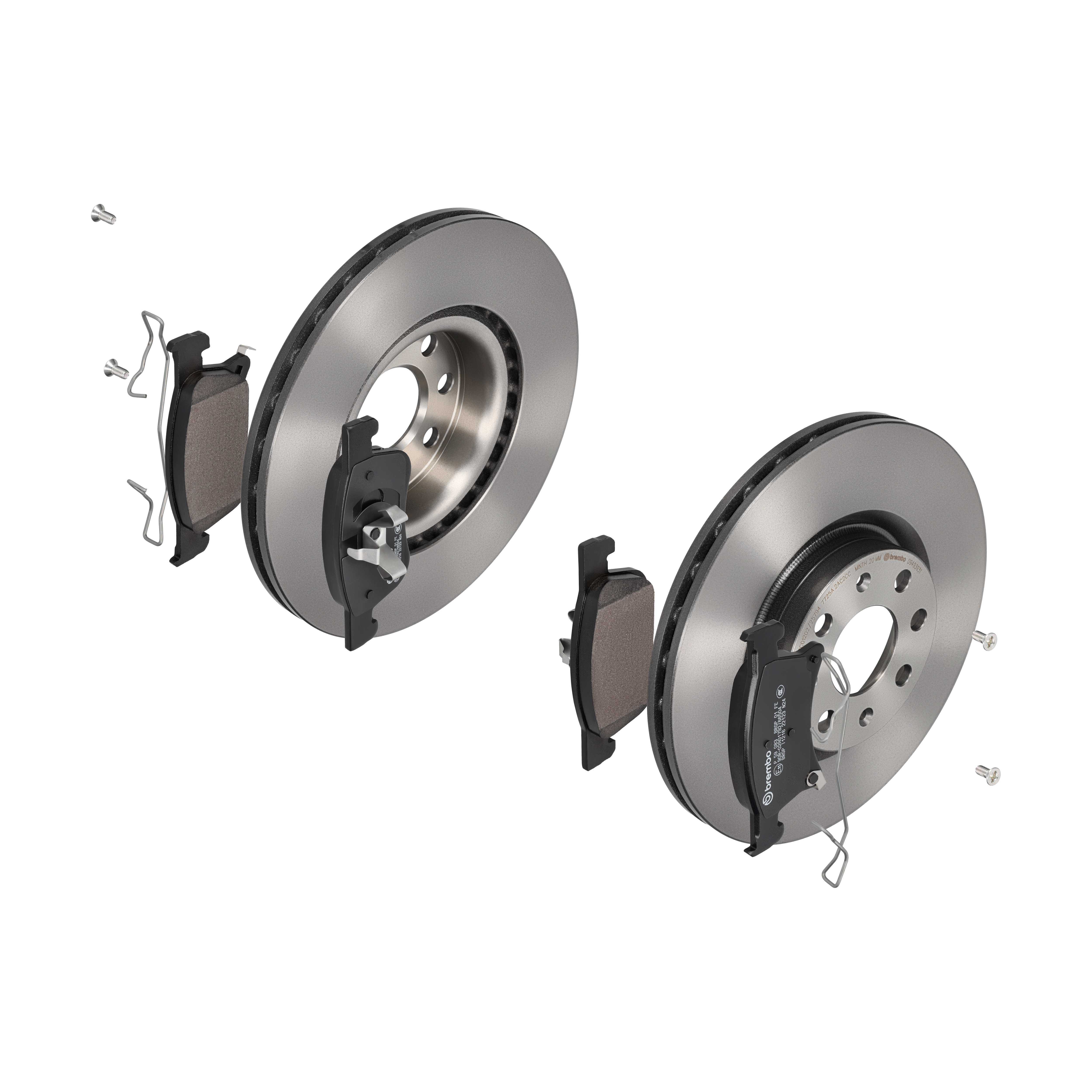 BREMBO Bremsesæt, skivebremser ijdtidg4p6 foraksel indvendig ventileret 284mm 22mm for VAUXHALL OPEL FIAT