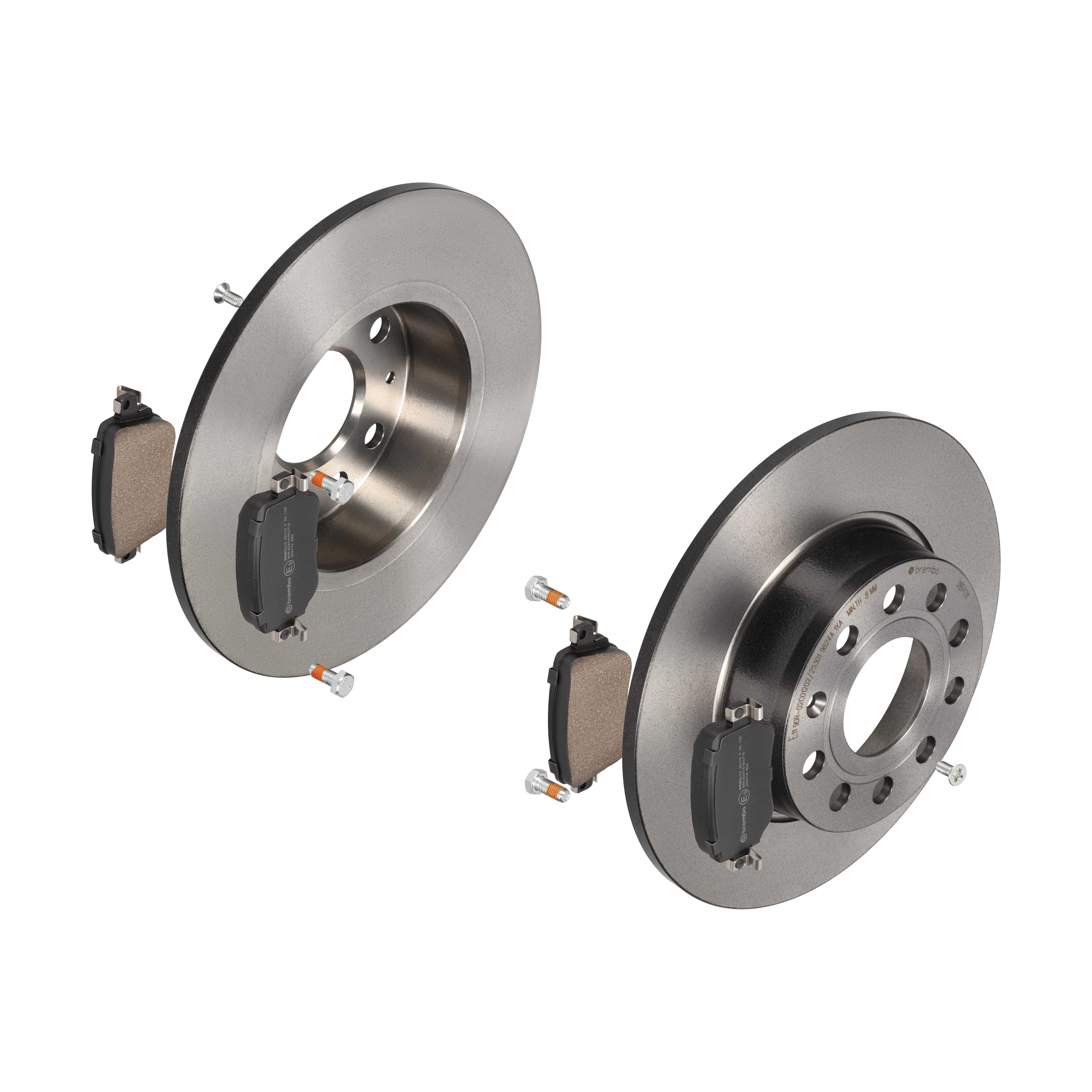 BREMBO Bremsesæt, skivebremser 142056601 bagaksel fuld 272mm 10mm for VW AUDI SKODA JETTA SEAT