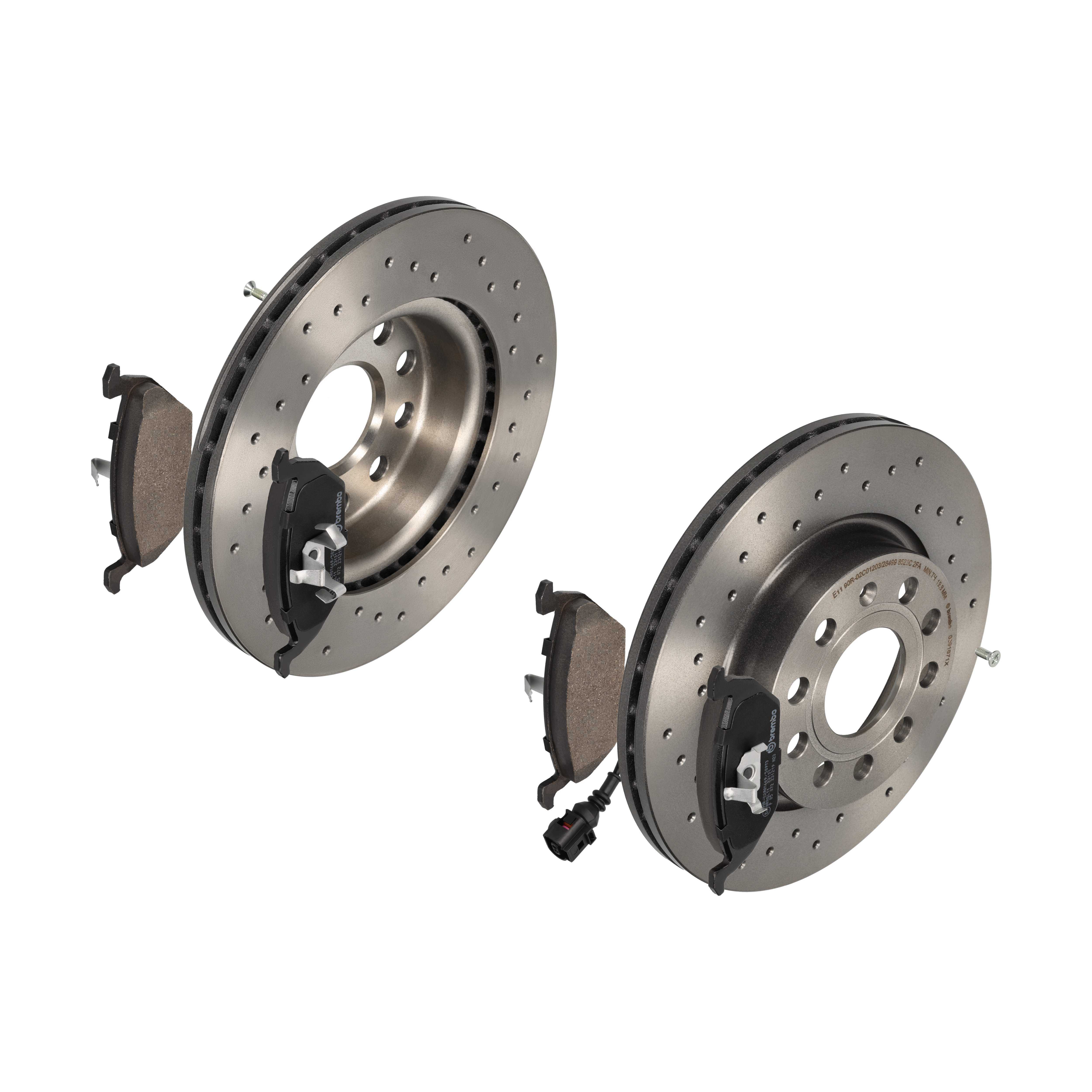 BREMBO Bremsesæt, skivebremser sk8k0f6pe9 foraksel perforeret/ventileret 280mm 22mm for ROEWE (SAIC) VW SKODA VW (FAW) SKODA (SVW) AUDI VW (SVW)