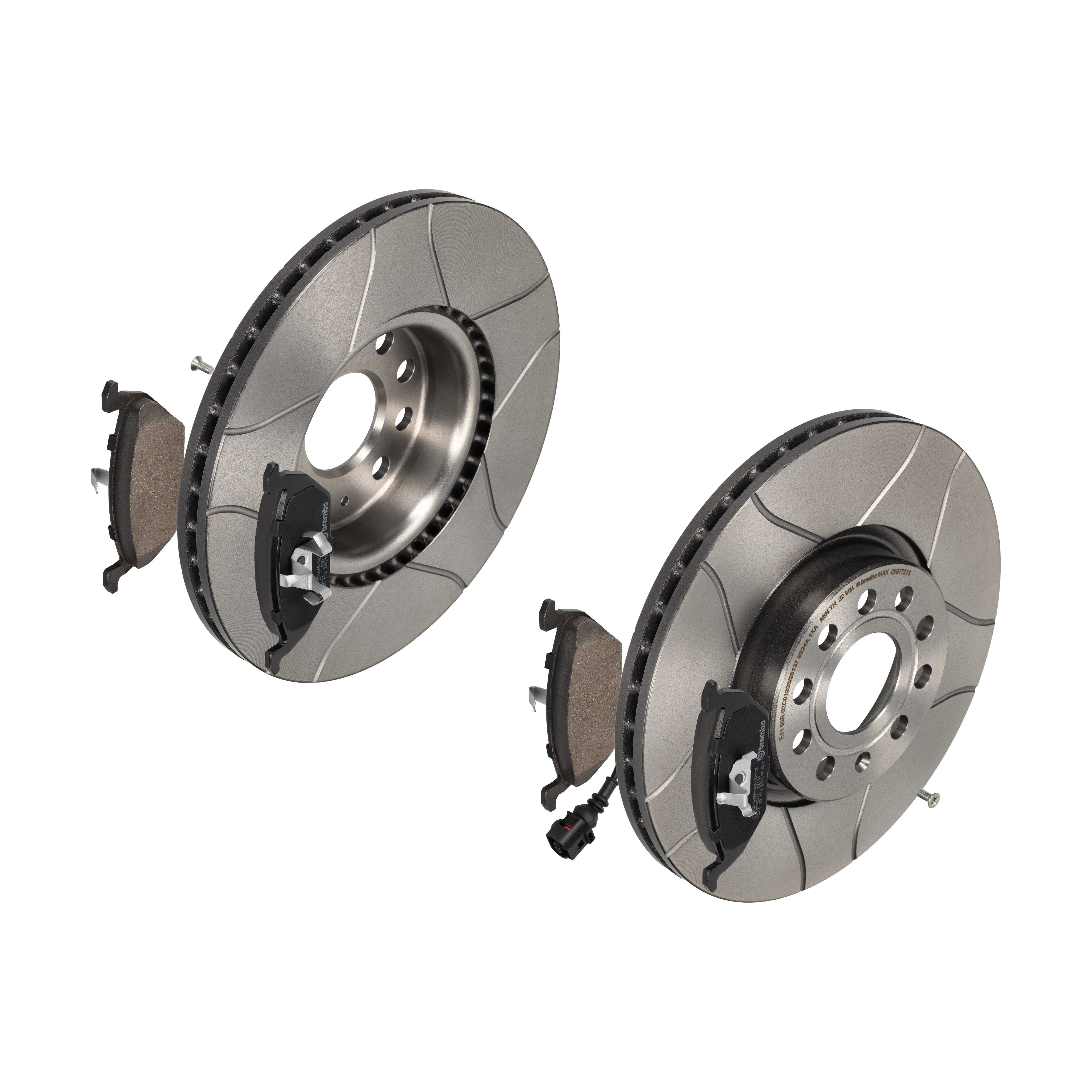 BREMBO Bremsesæt, skivebremser 142053491 foraksel indvendig ventileret 312mm 25mm for ROEWE (SAIC) VW SKODA (SVW) SEAT SKODA VW (FAW) AUDI VW (SVW) AU