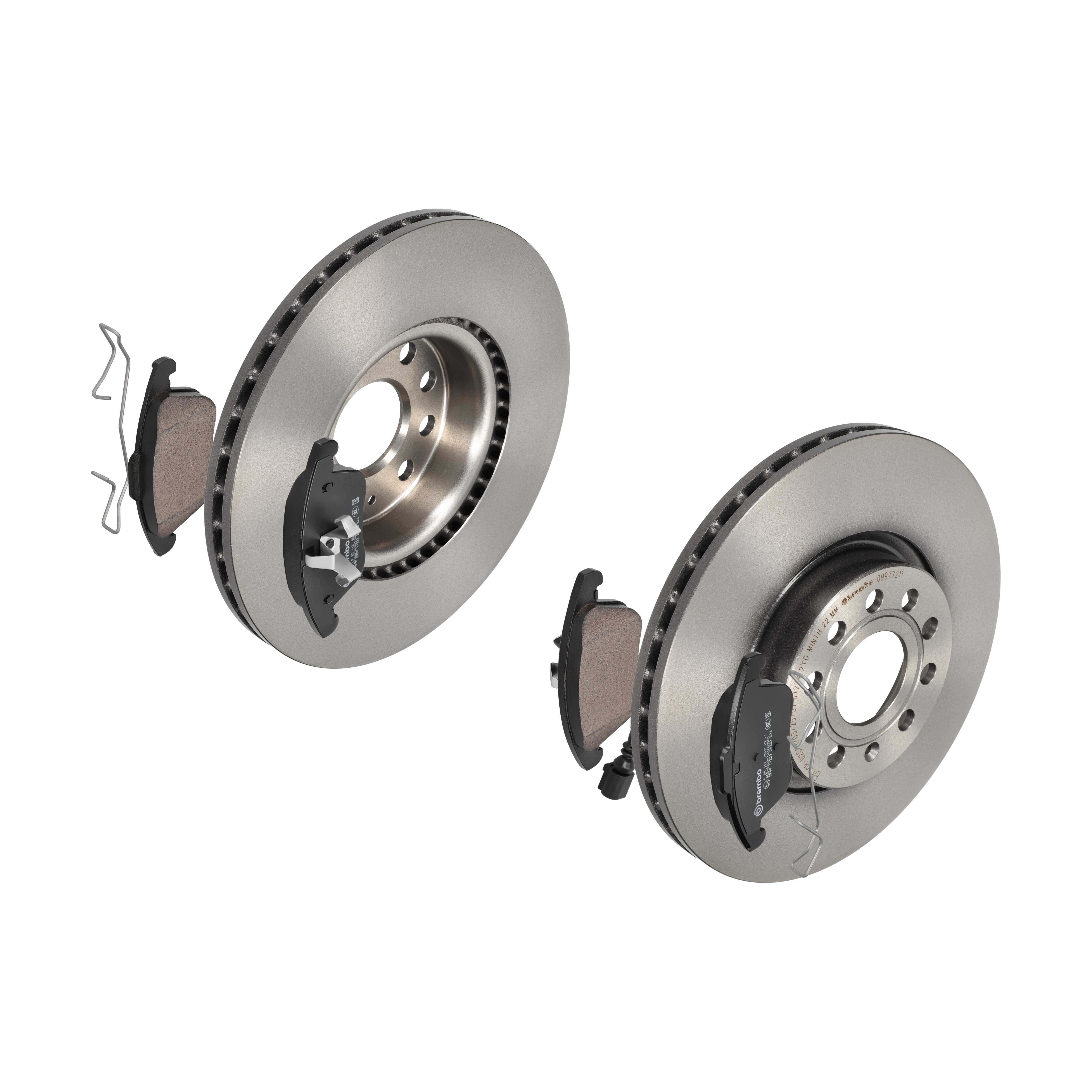 BREMBO Bremsesæt, skivebremser 142054374 foraksel indvendig ventileret 312mm 25mm for VW SKODA VW (FAW) VW (SVW) SEAT AUDI AUDI (FAW) SKODA (SVW)