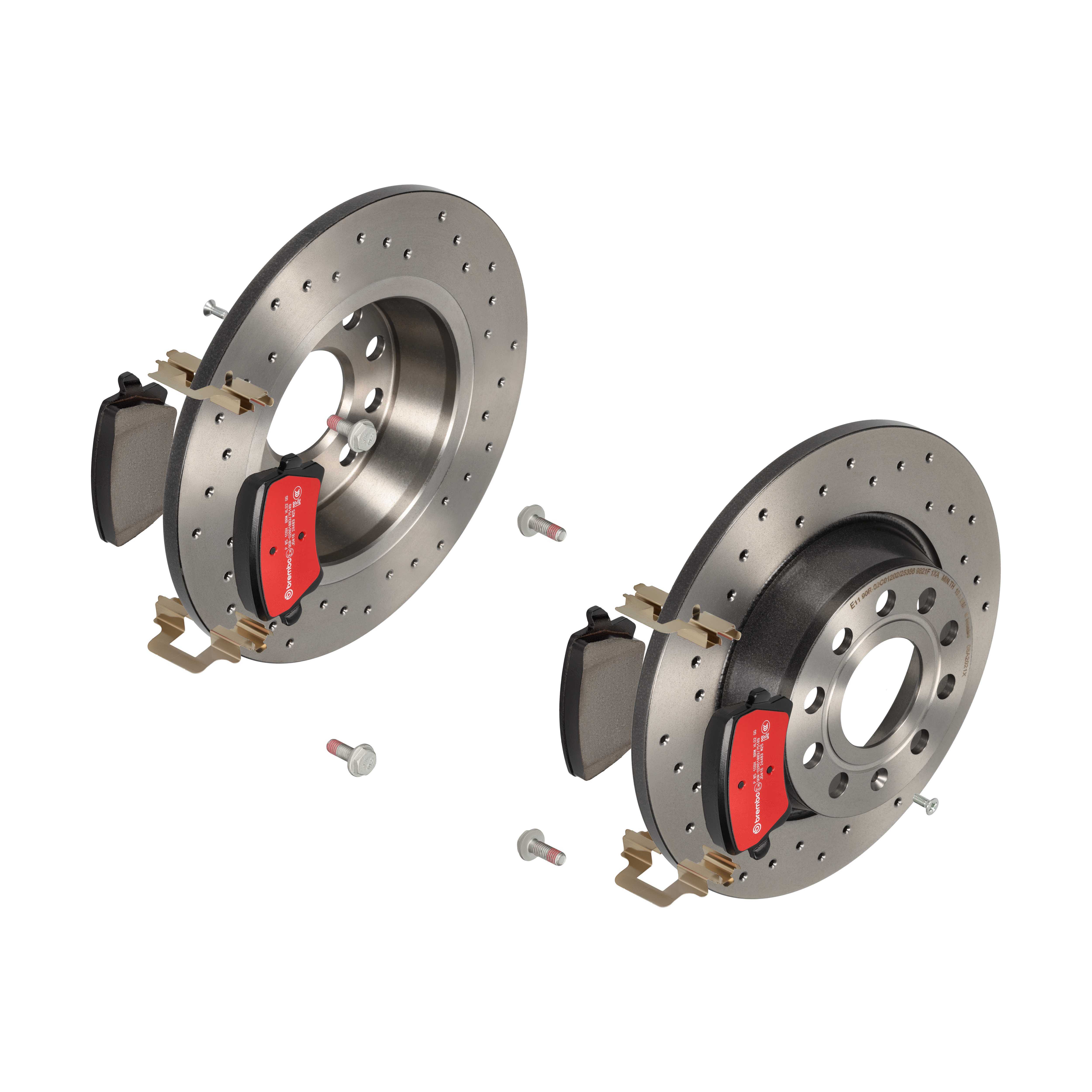 BREMBO Bremsesæt, skivebremser sk8k0f8153 bagaksel perforeret 282mm 12mm for QOROS VW AUDI SKODA (SVW) SEAT SKODA CHANA VW (FAW) VW (SVW) GAC