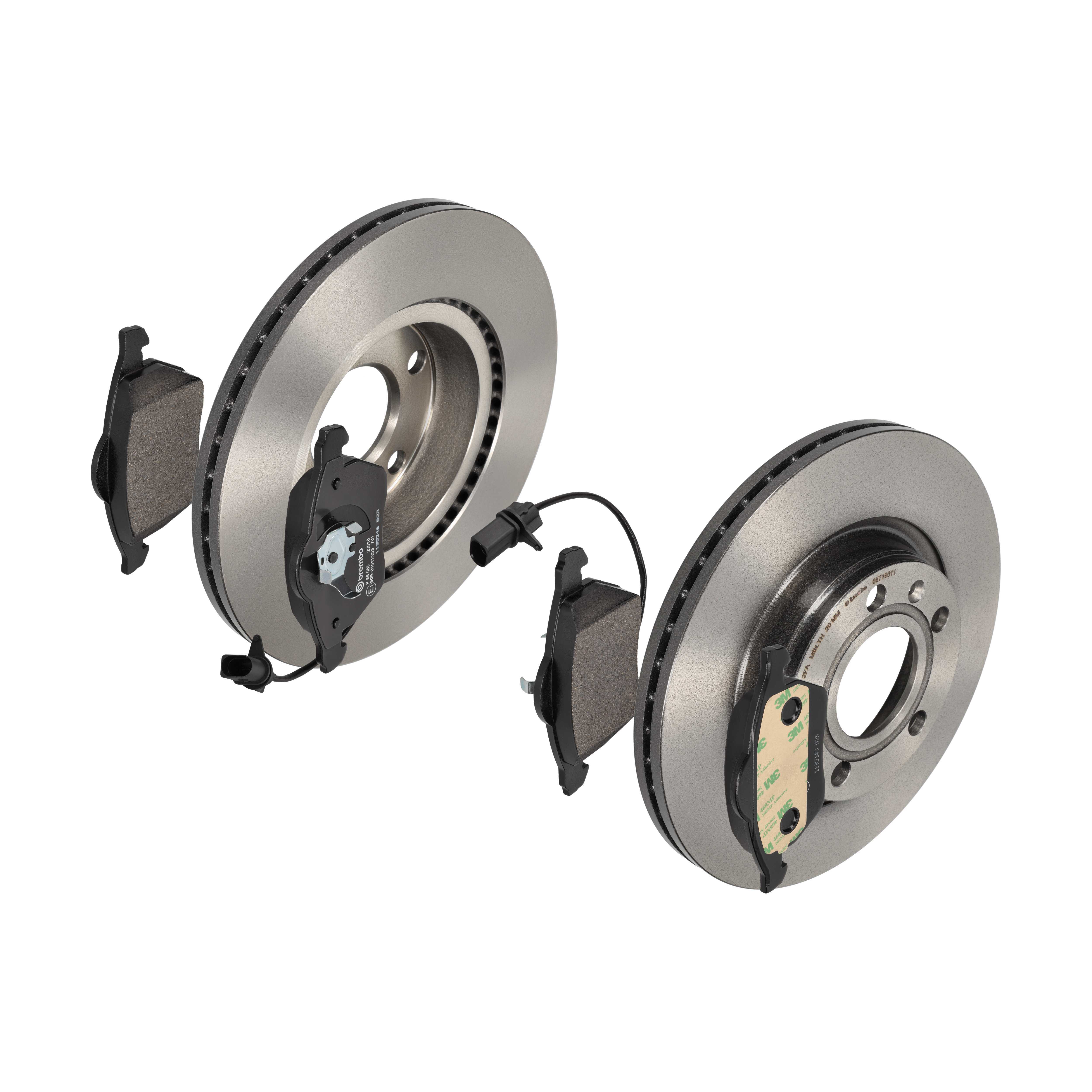 BREMBO Bremsesæt, skivebremser 142053615 foraksel indvendig ventileret 280mm 22mm for SEAT SKODA AUDI (FAW) VW AUDI