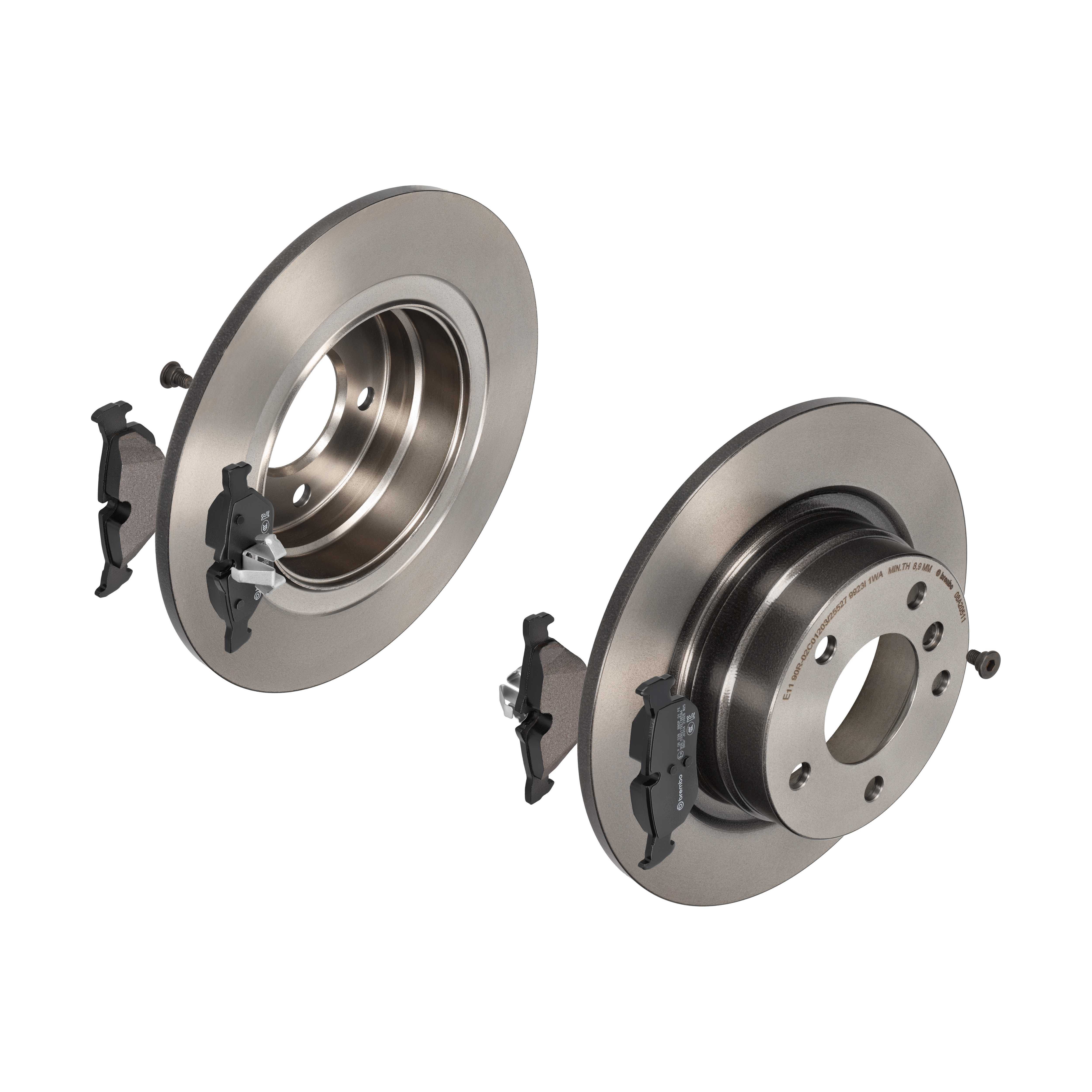 BREMBO Bremsesæt, skivebremser 142053802 bagaksel fuld 296mm 10mm for BMW
