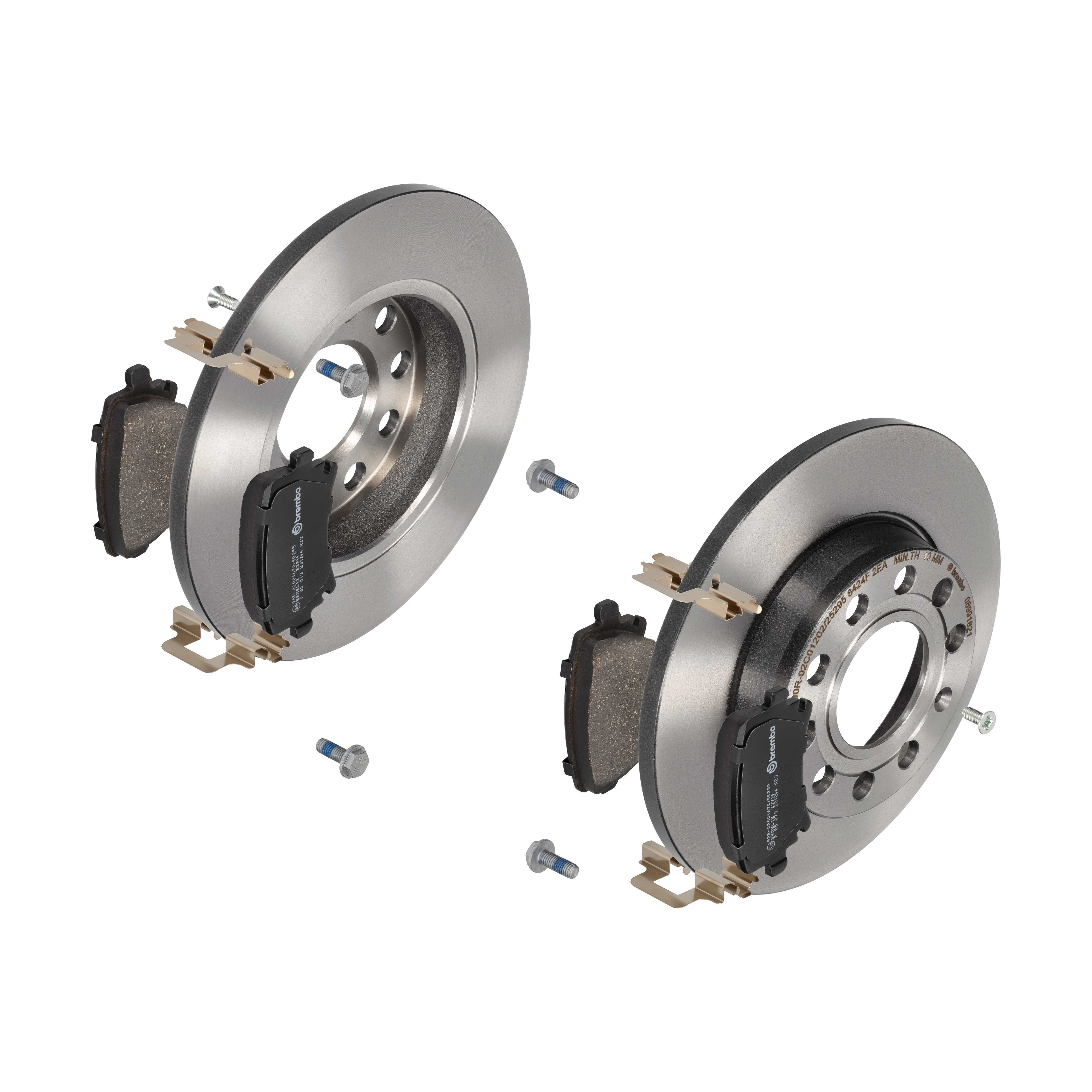 BREMBO Bremsesæt, skivebremser 142053509 bagaksel fuld 255mm 12mm for AUDI (FAW) VW (FAW) SEAT AUDI VW SKODA