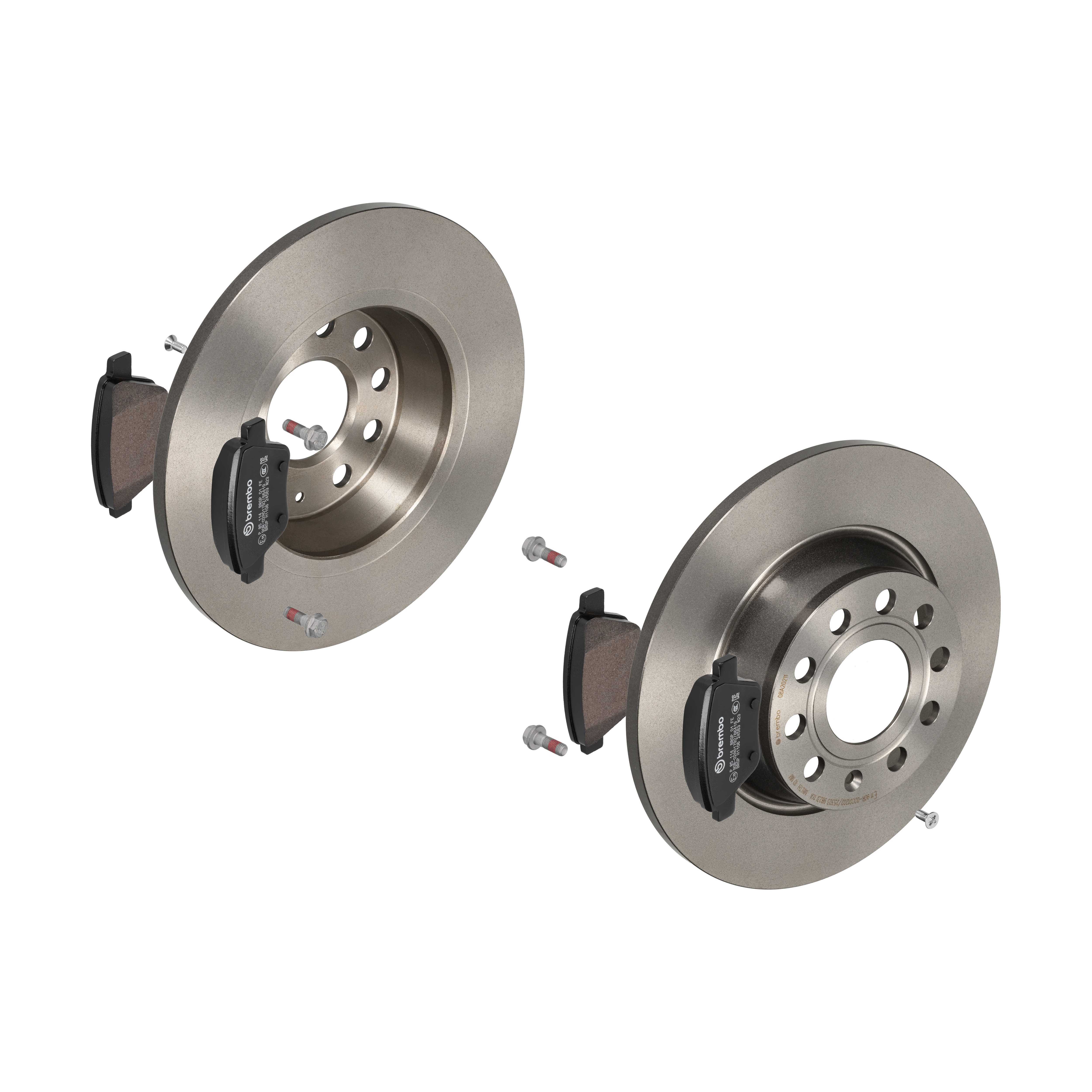 BREMBO Bremsesæt, skivebremser 142054084 bagaksel fuld 282mm 12mm for AUDI (FAW) VW AUDI SKODA SEAT VW (FAW)