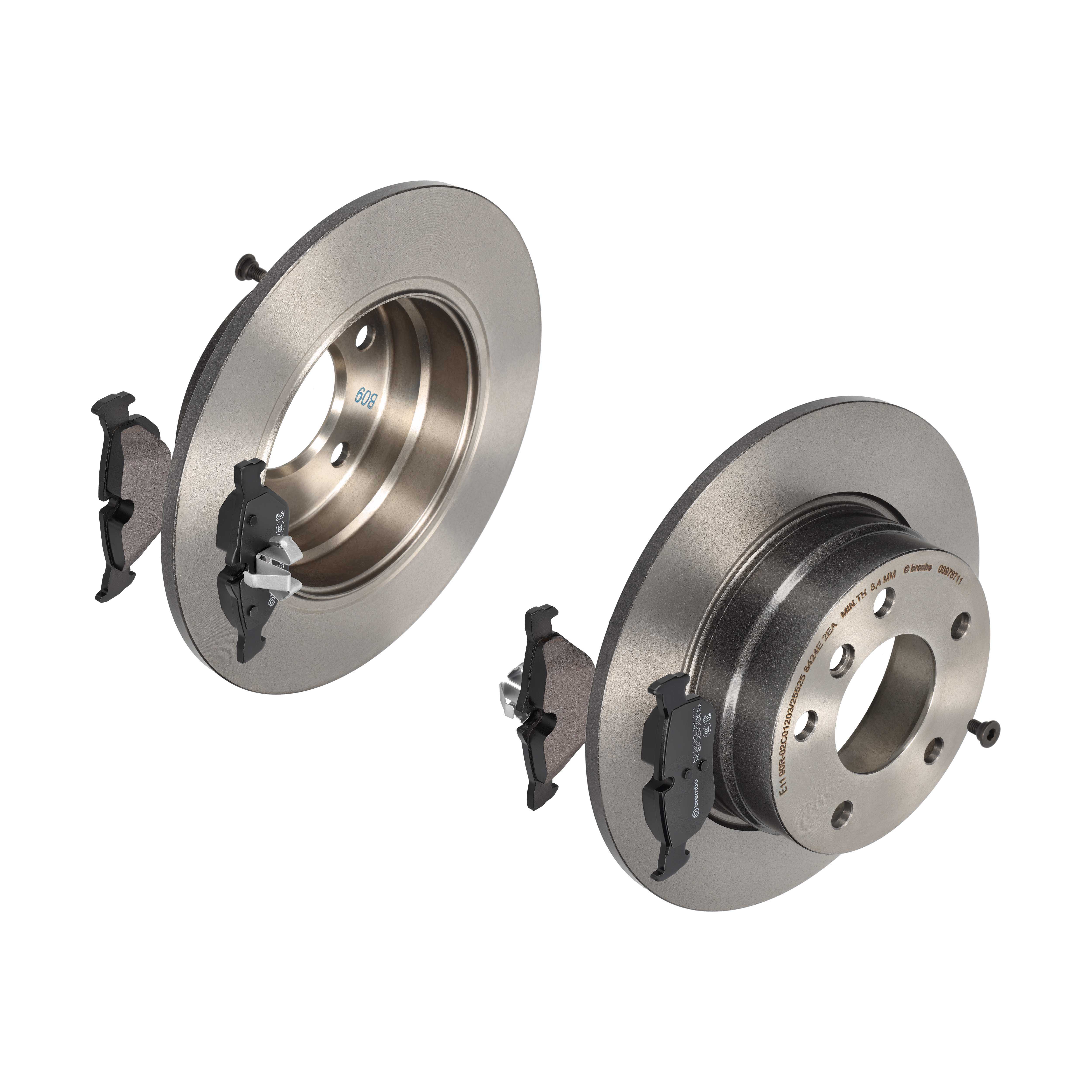 BREMBO Bremsesæt, skivebremser 142053801 bagaksel fuld 280mm 10mm for BMW