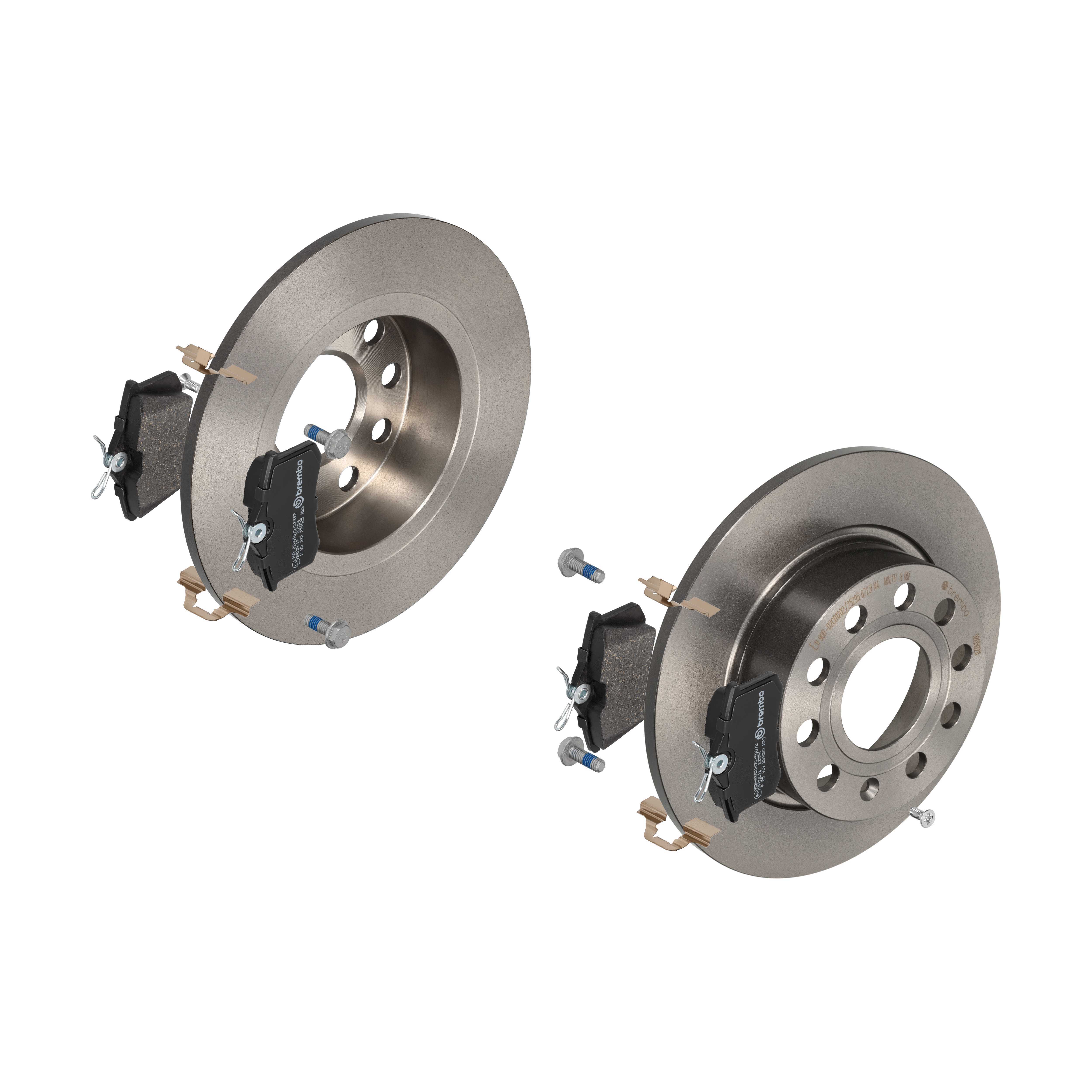 BREMBO Bremsesæt, skivebremser 142053456 bagaksel fuld 253mm 10mm for PEUGEOT CITROËN FORD ROEWE (SAIC) FIAT ZHONGHUA (BRILLIANCE) DS VW SEAT AUDI SKO