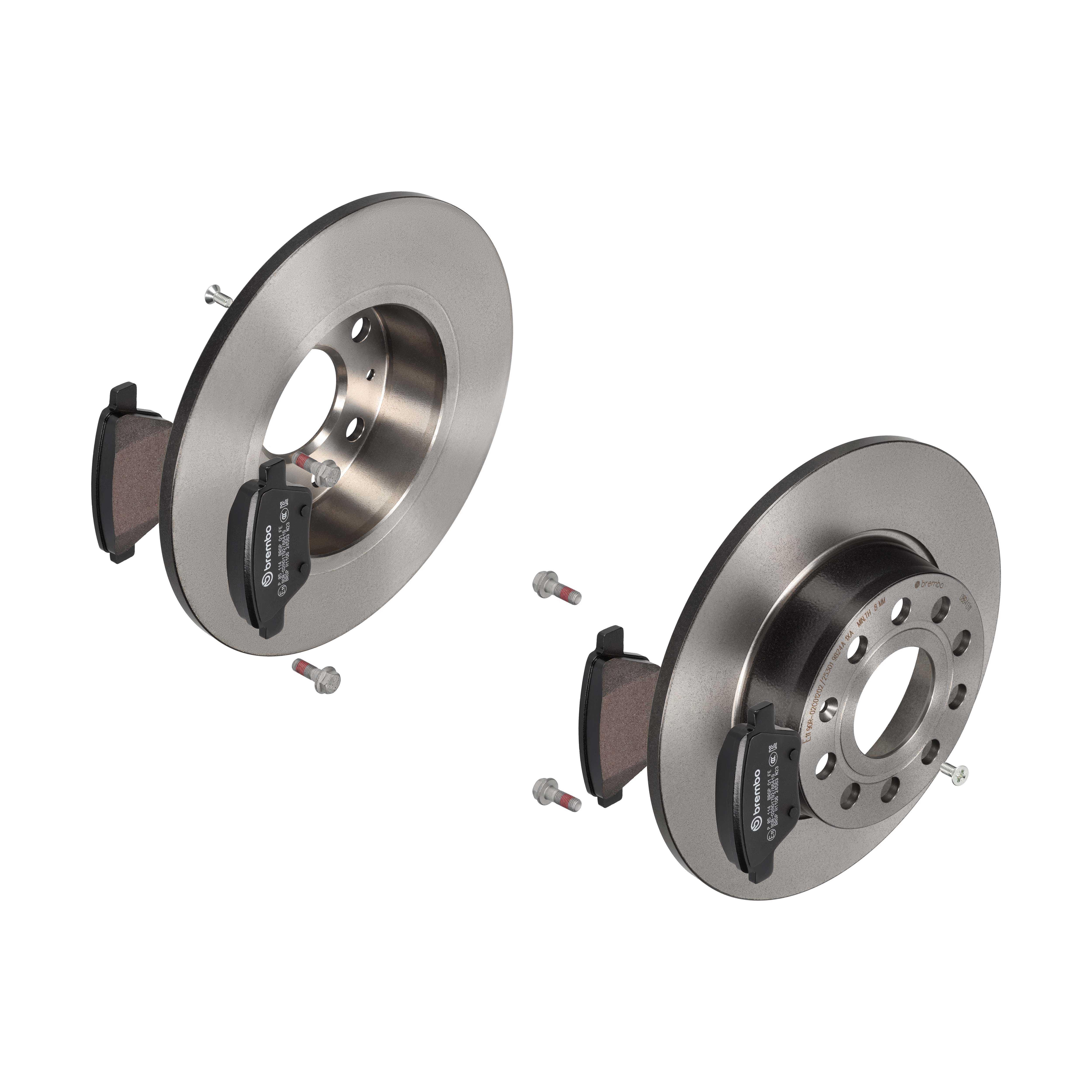 BREMBO Bremsesæt, skivebremser ijdtidi3v8 bagaksel fuld 272mm 10mm for VW VW (FAW) SEAT AUDI