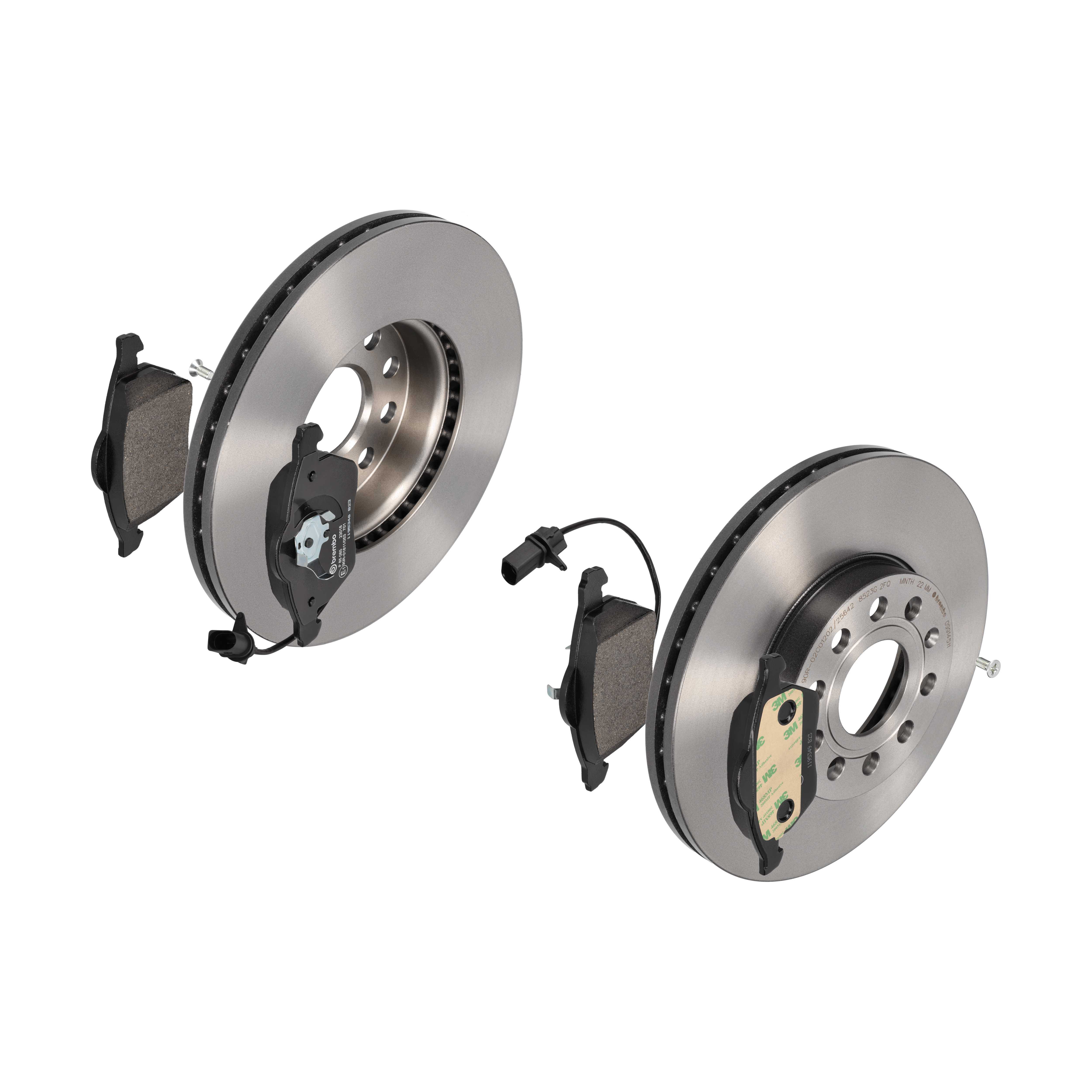 BREMBO Bremsesæt, skivebremser 142053619 foraksel indvendig ventileret 288mm 25mm for AUDI VW SKODA (SVW) SEAT AUDI (FAW) SKODA VW (FAW)