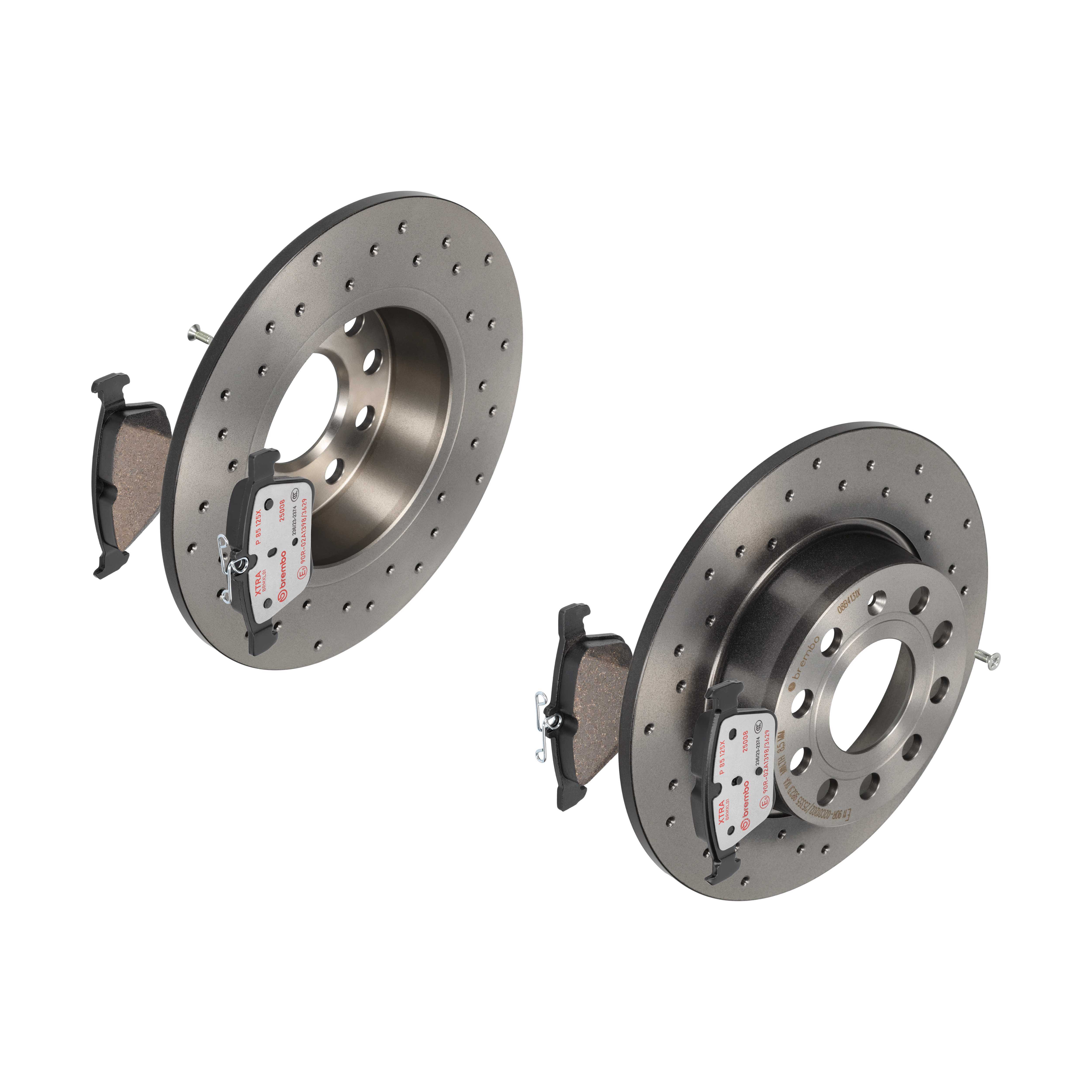 BREMBO Bremsesæt, skivebremser sk8k0f7vm5 bagaksel perforeret 272mm 10mm for MG (SAIC) VW SKODA (SVW) AUDI SKODA AUDI (FAW) JETTA