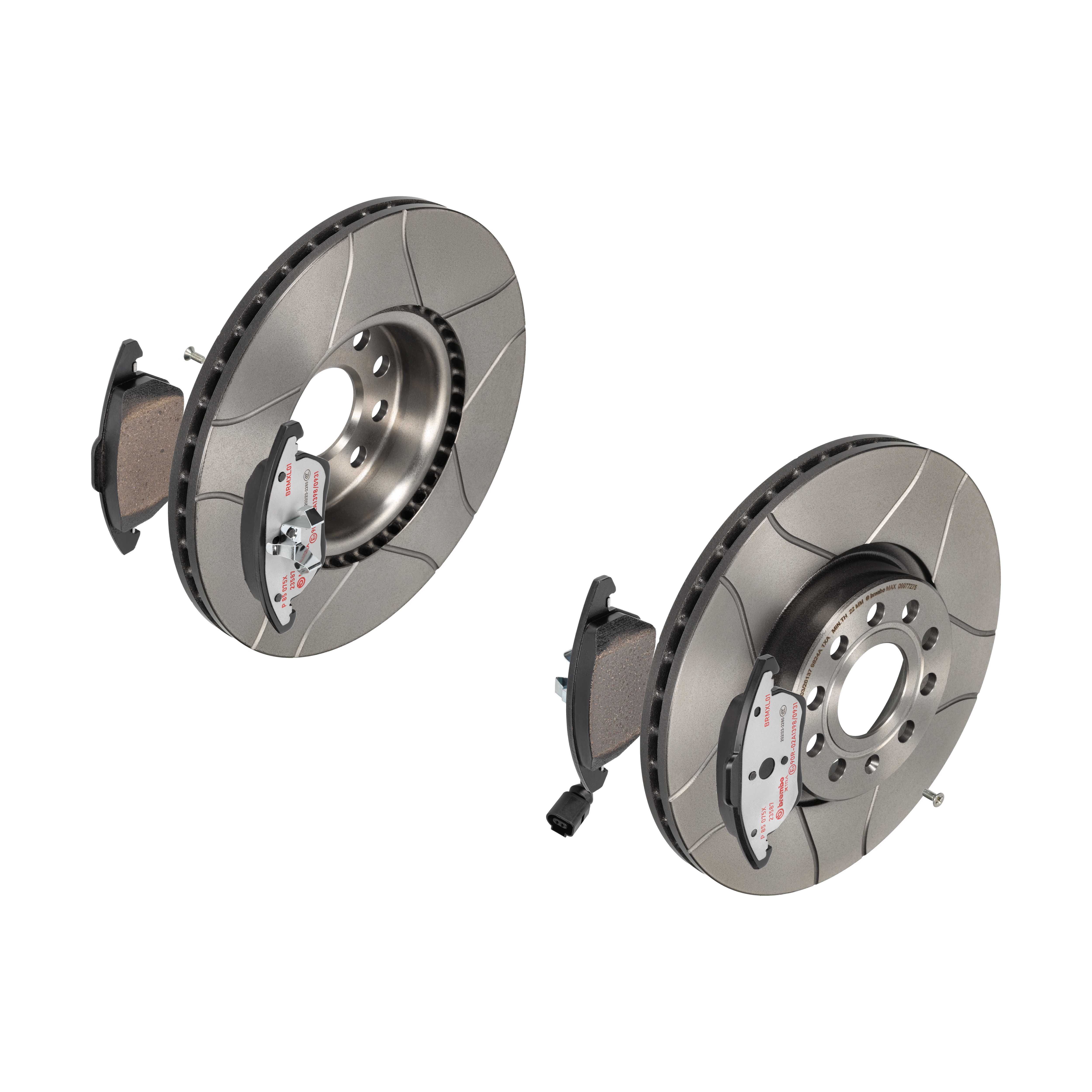 BREMBO Bremsesæt, skivebremser sk8k0f5ok0 foraksel indvendig ventileret 312mm 25mm for VW VW (SVW) AUDI SEAT VW (FAW) SKODA (SVW) SKODA