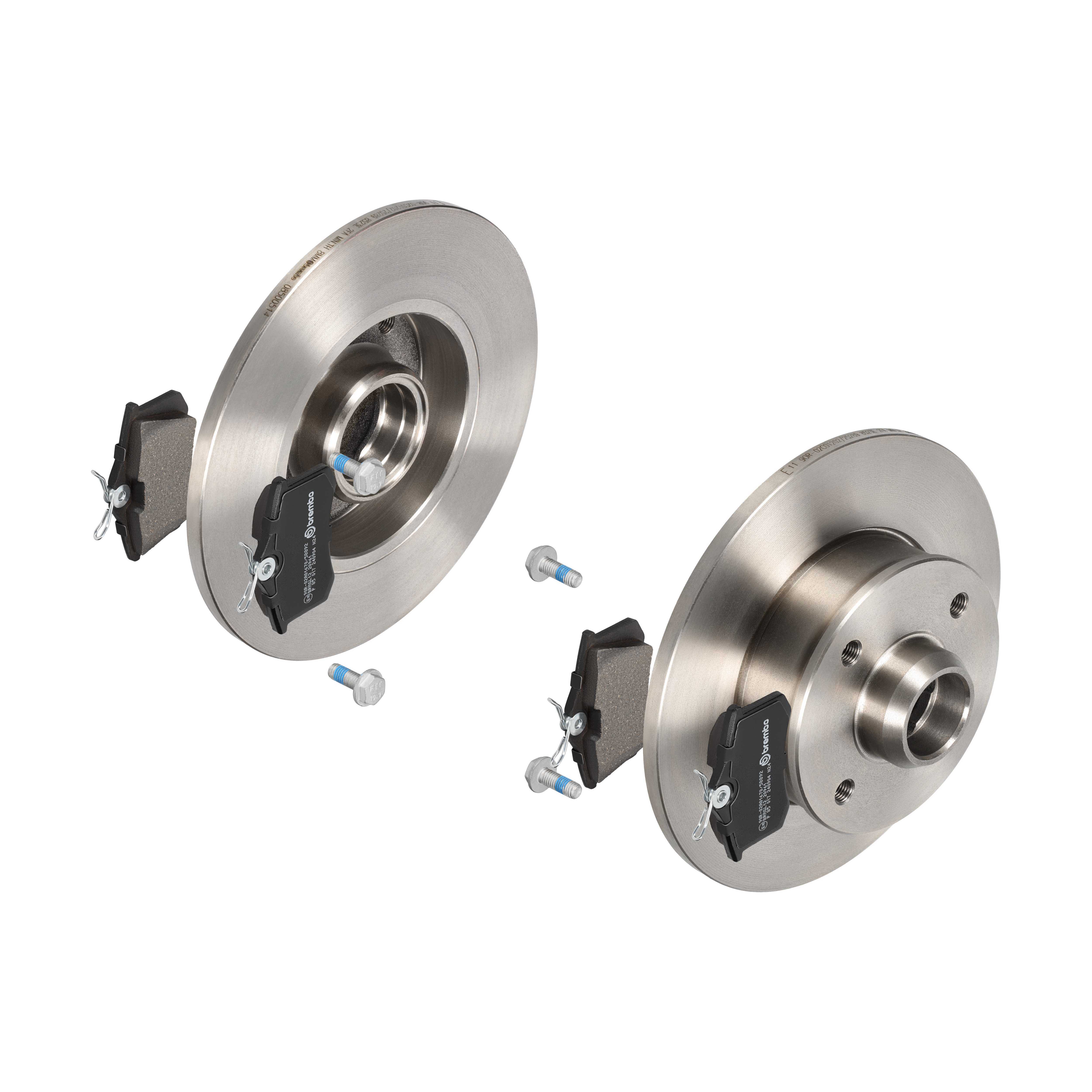 BREMBO Bremsesæt, skivebremser 142053579 bagaksel fuld 226mm 10mm for PEUGEOT MG (SAIC) ROEWE (SAIC) VW SEAT CITROËN AUDI EUROPESTAR RENAULT SKODA NIS